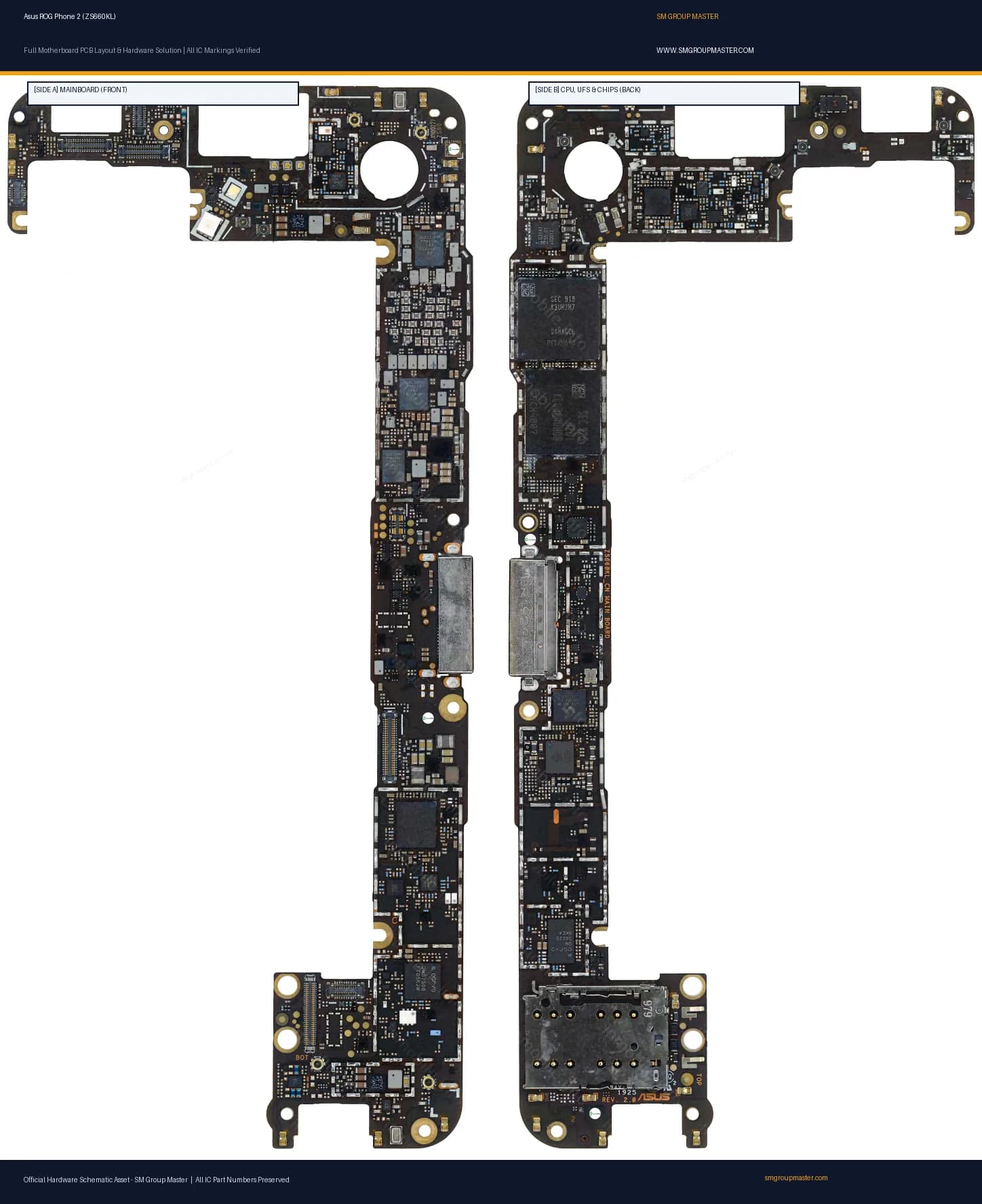 Preview image for Asus ROG Phone 2 (ZS660KL) Hardware Solution & Motherboard Layout Tested
