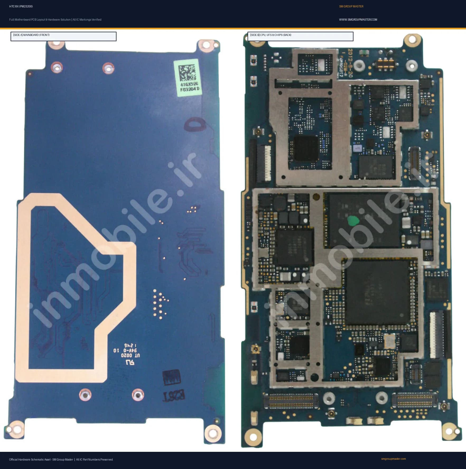 Preview image for HTC 8X (PM23200) Hardware Solution & Motherboard Layout