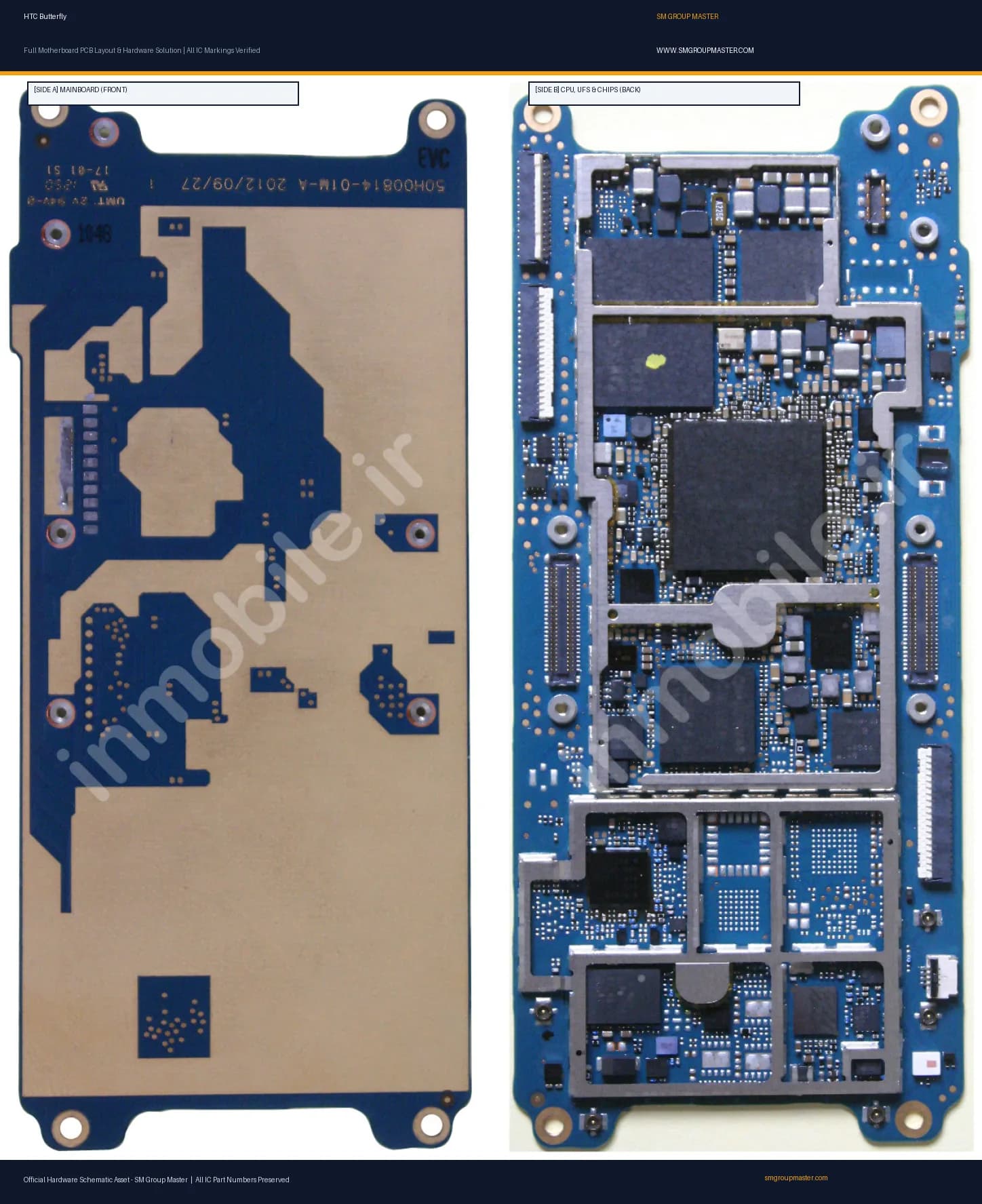 Preview image for HTC Butterfly Hardware Solution & Motherboard Layout