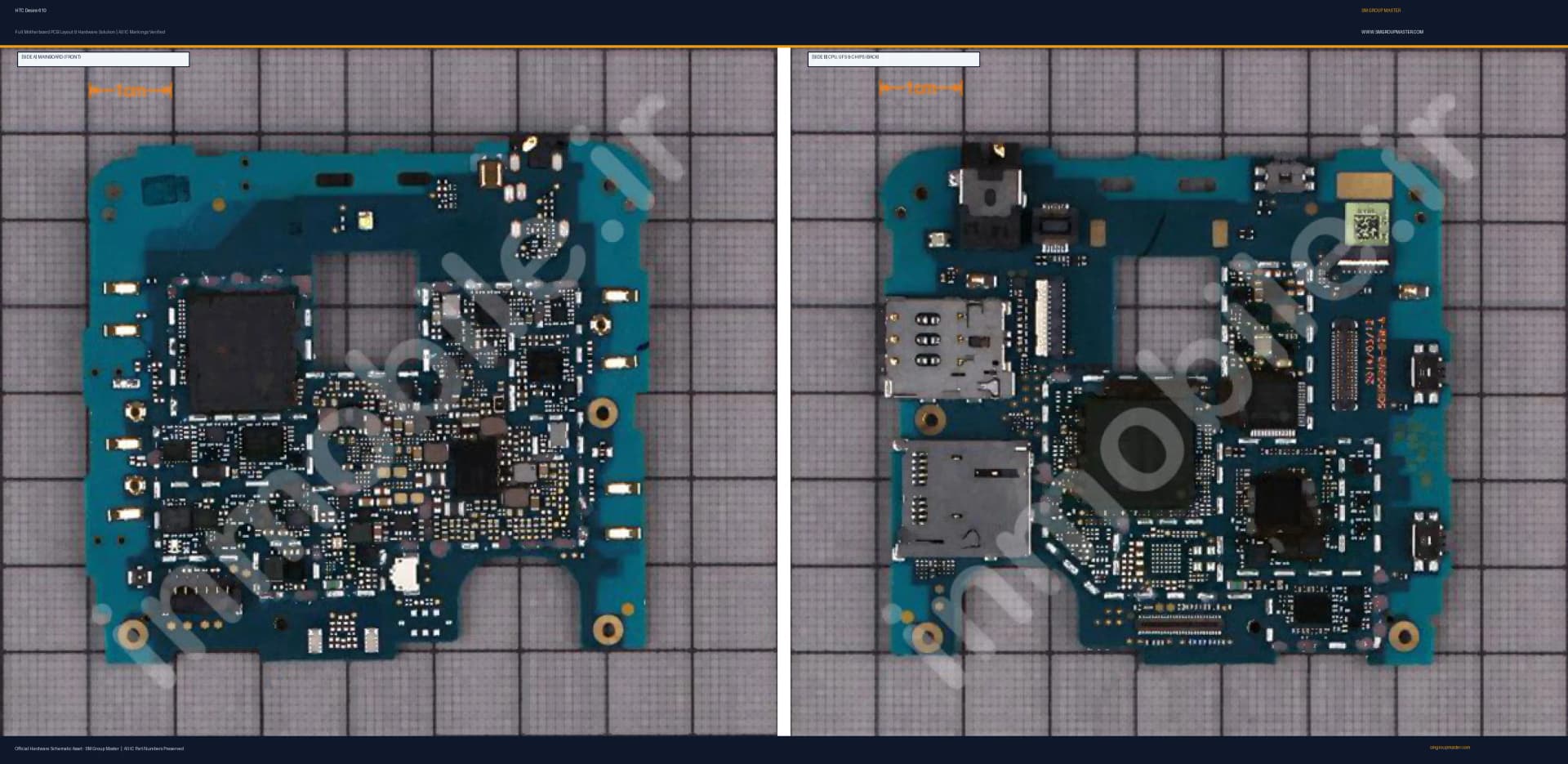 Preview image for HTC Desire 610 Hardware Solution & Motherboard Layout
