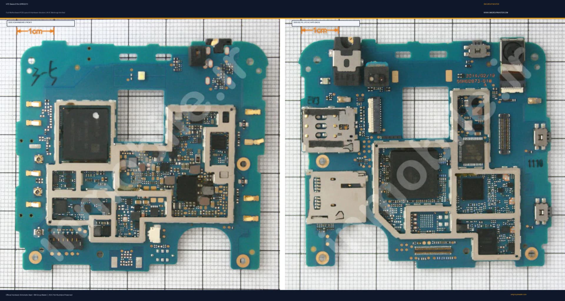 Preview image for HTC Desire 610x (0P9O221) Hardware Solution & Motherboard Layout