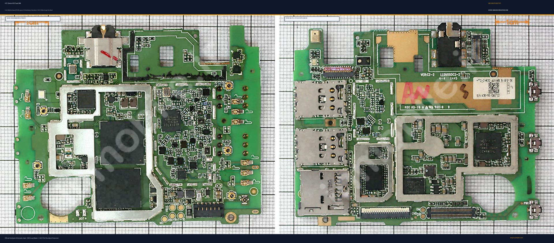 Preview image for HTC Desire 620 Dual SIM Hardware Solution & Motherboard Layout