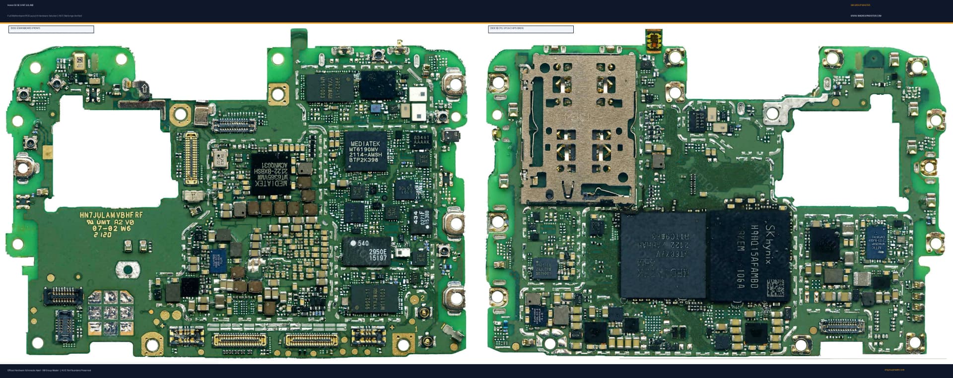Preview image for Honor 50 SE (HN7JULAM) Hardware Solution & Motherboard Layout