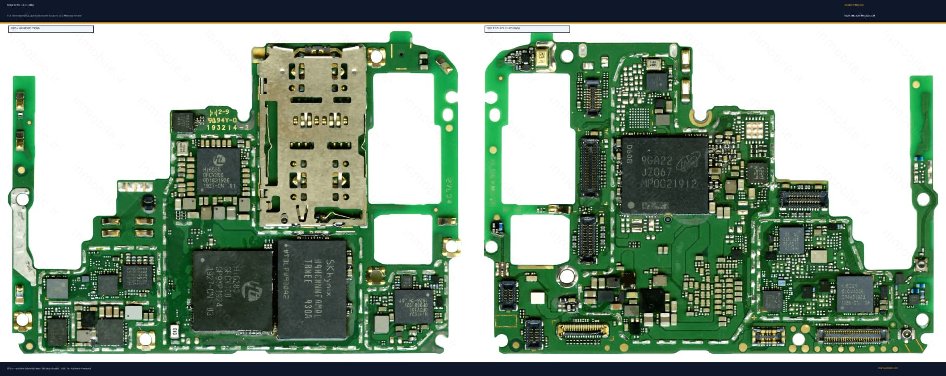 Preview image for Honor 9X Pro (HL1HLKMG) Hardware Solution & Motherboard Layout