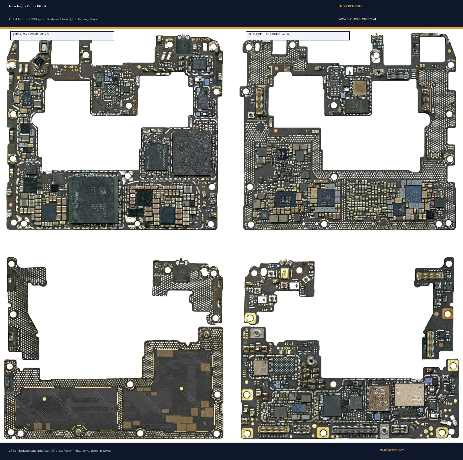 Preview image for Honor Magic 4 Pro (HN1GEHR) Hardware Solution & Motherboard Layout