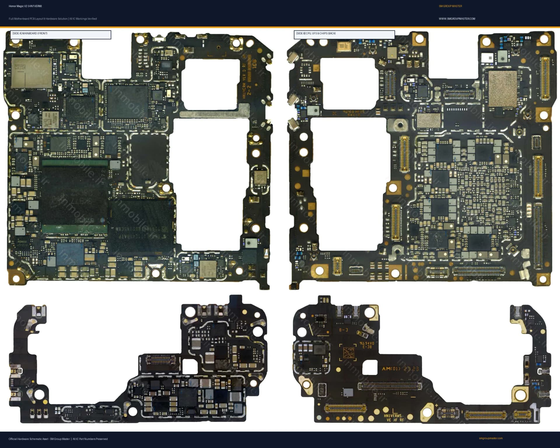 Preview image for Honor Magic V2 (HN1VERM) Hardware Solution & Motherboard Layout