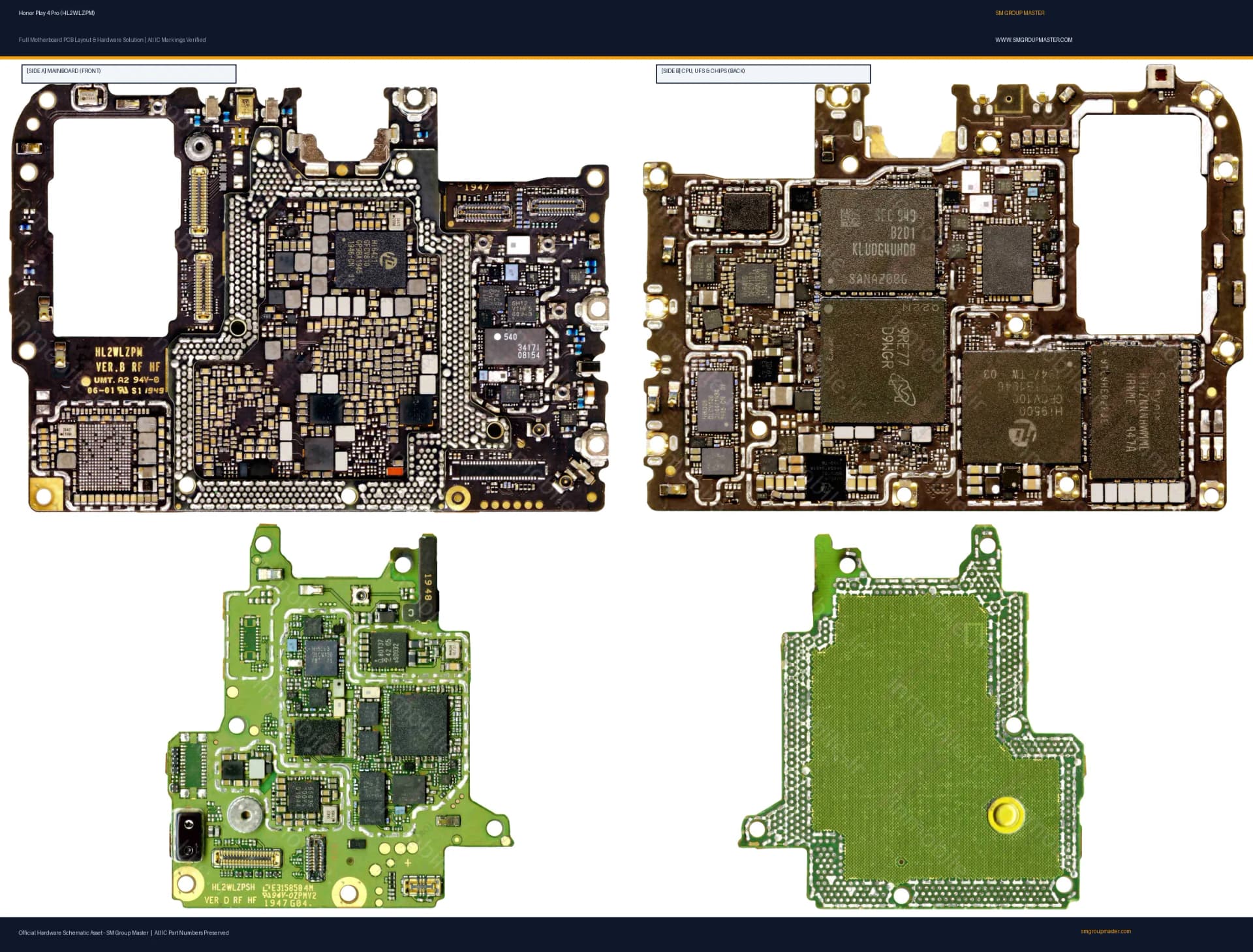 Preview image for Honor Play 4 Pro (HL2WLZPM) Hardware Solution & Motherboard Layout