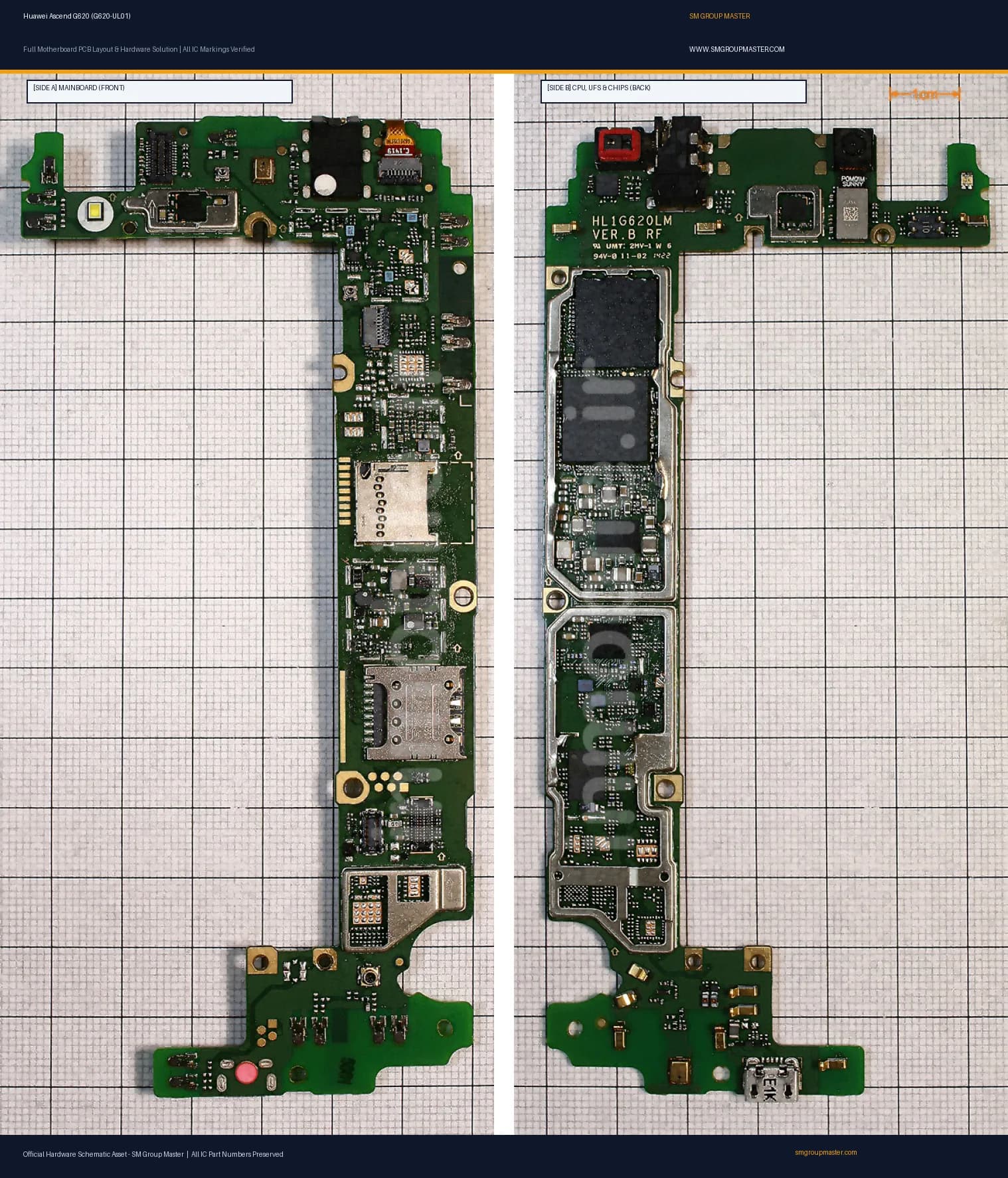 Preview image for Huawei Ascend G620 (G620-UL01) Hardware Solution & Motherboard Layout