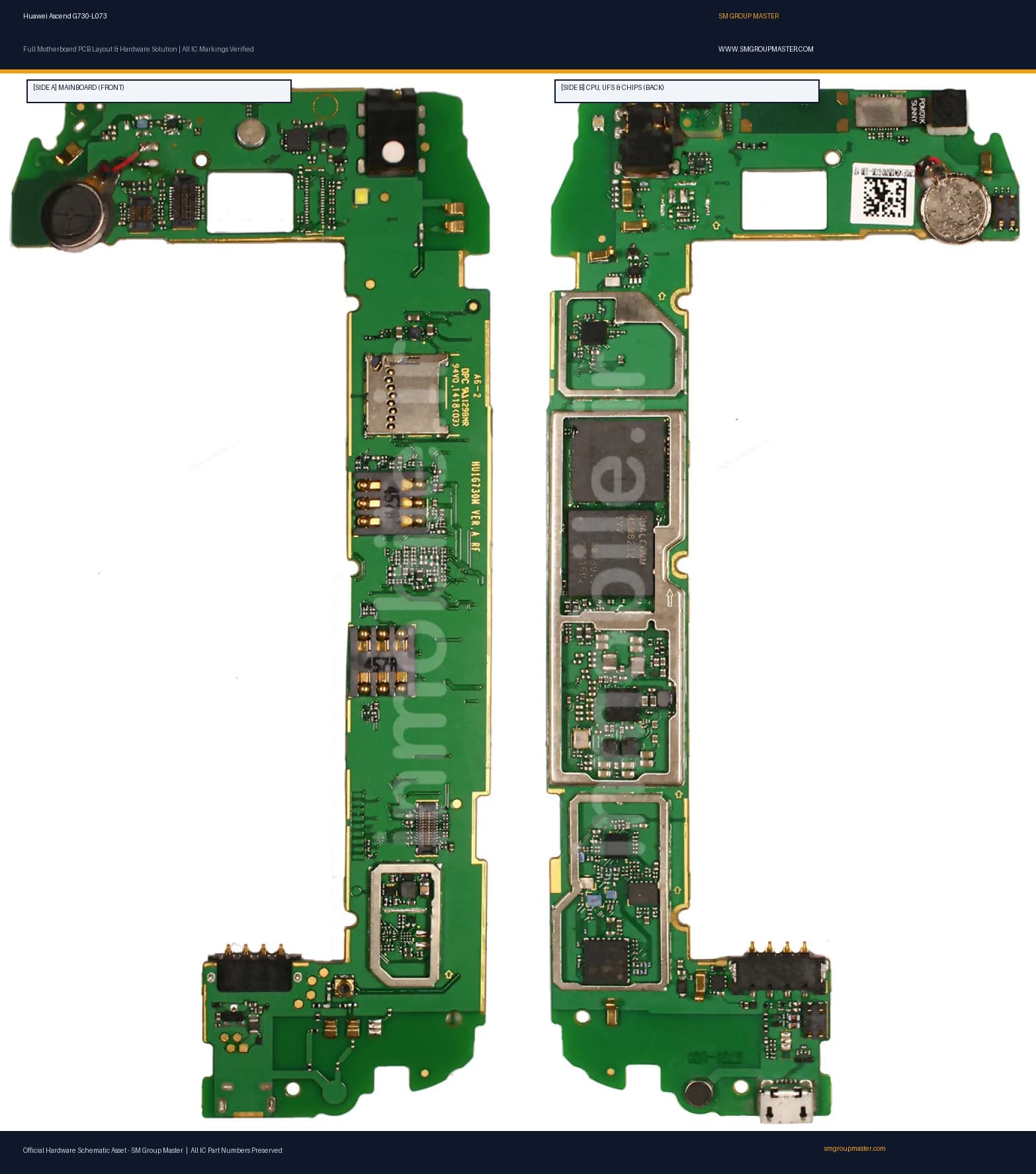 Preview image for Huawei Ascend G730-L073 Hardware Solution & Motherboard Layout