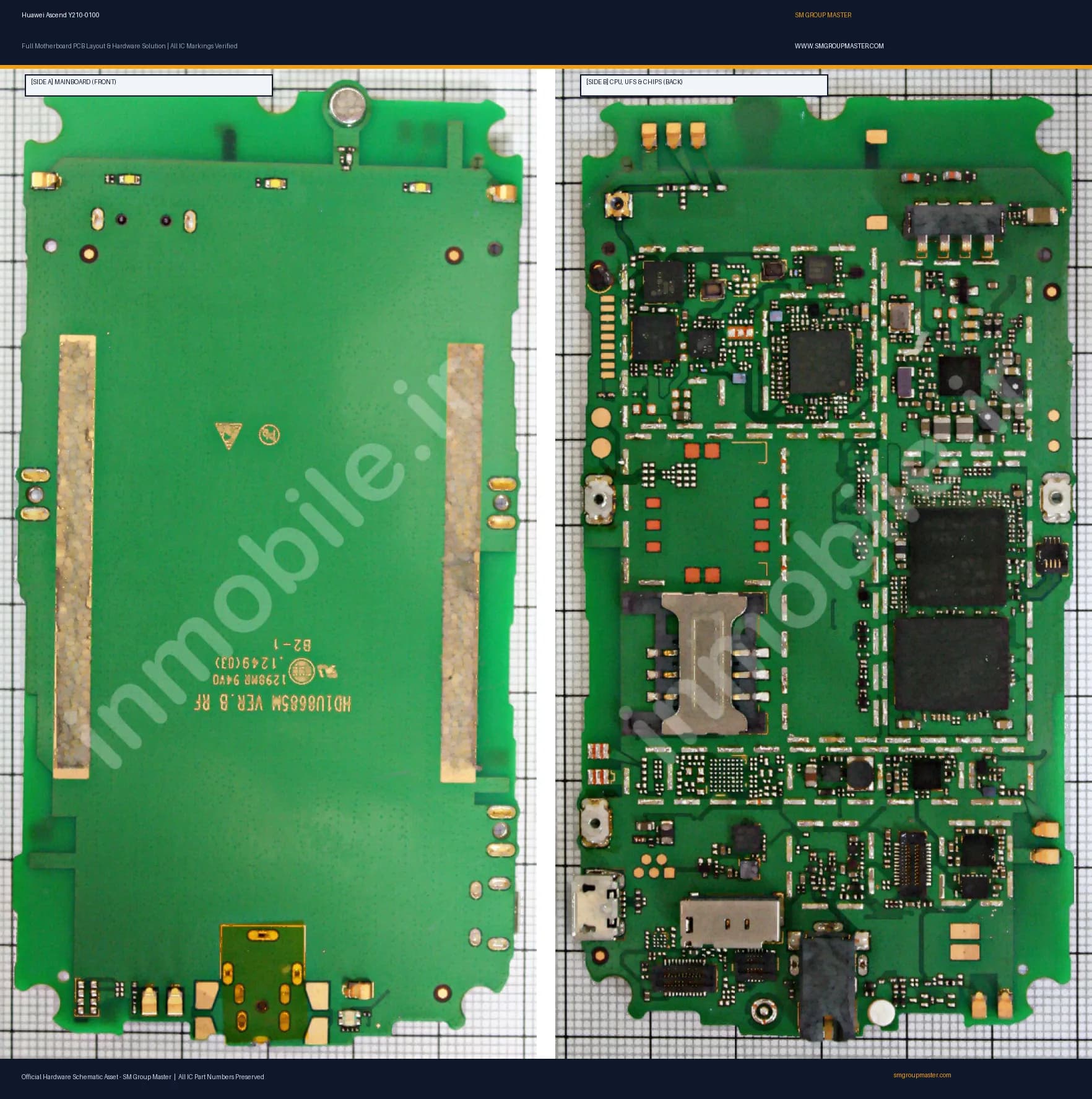Preview image for Huawei Ascend Y210-0100 Hardware Solution & Motherboard Layout