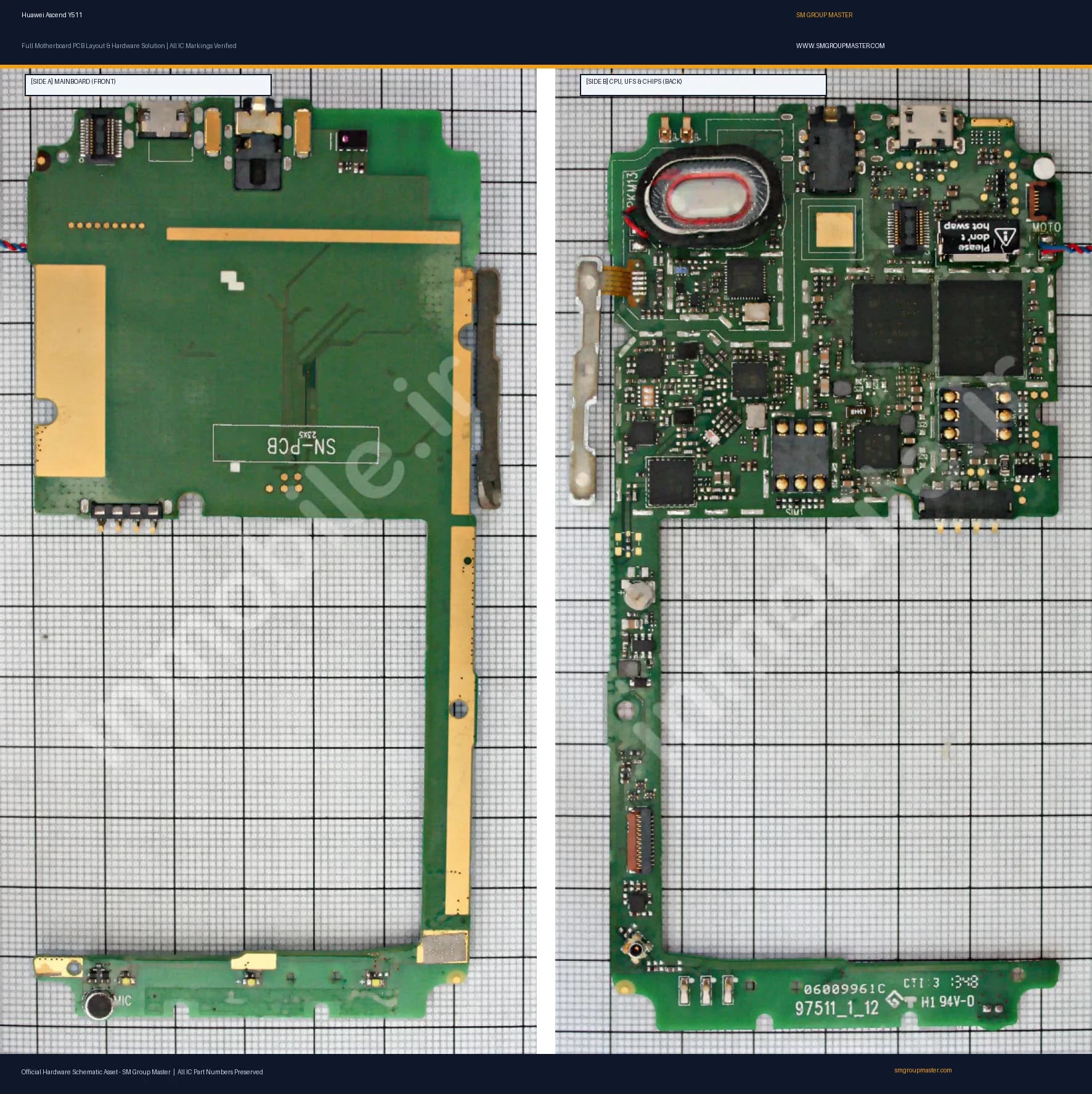 Preview image for Huawei Ascend Y511 Hardware Solution & Motherboard Layout