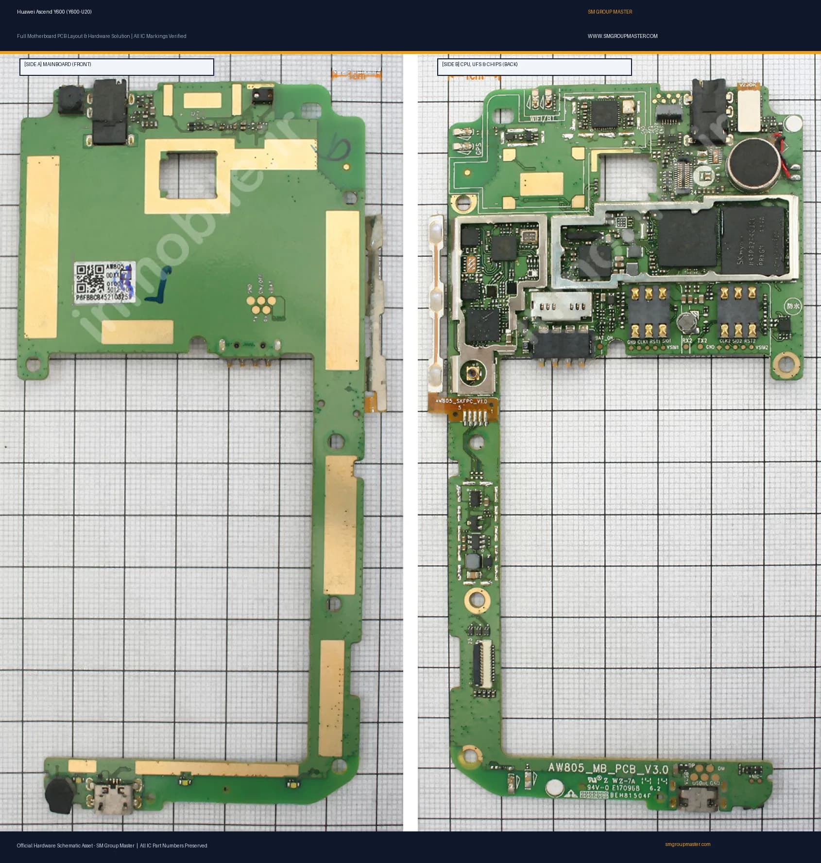 Preview image for Huawei Ascend Y600 (Y600-U20) Hardware Solution & Motherboard Layout