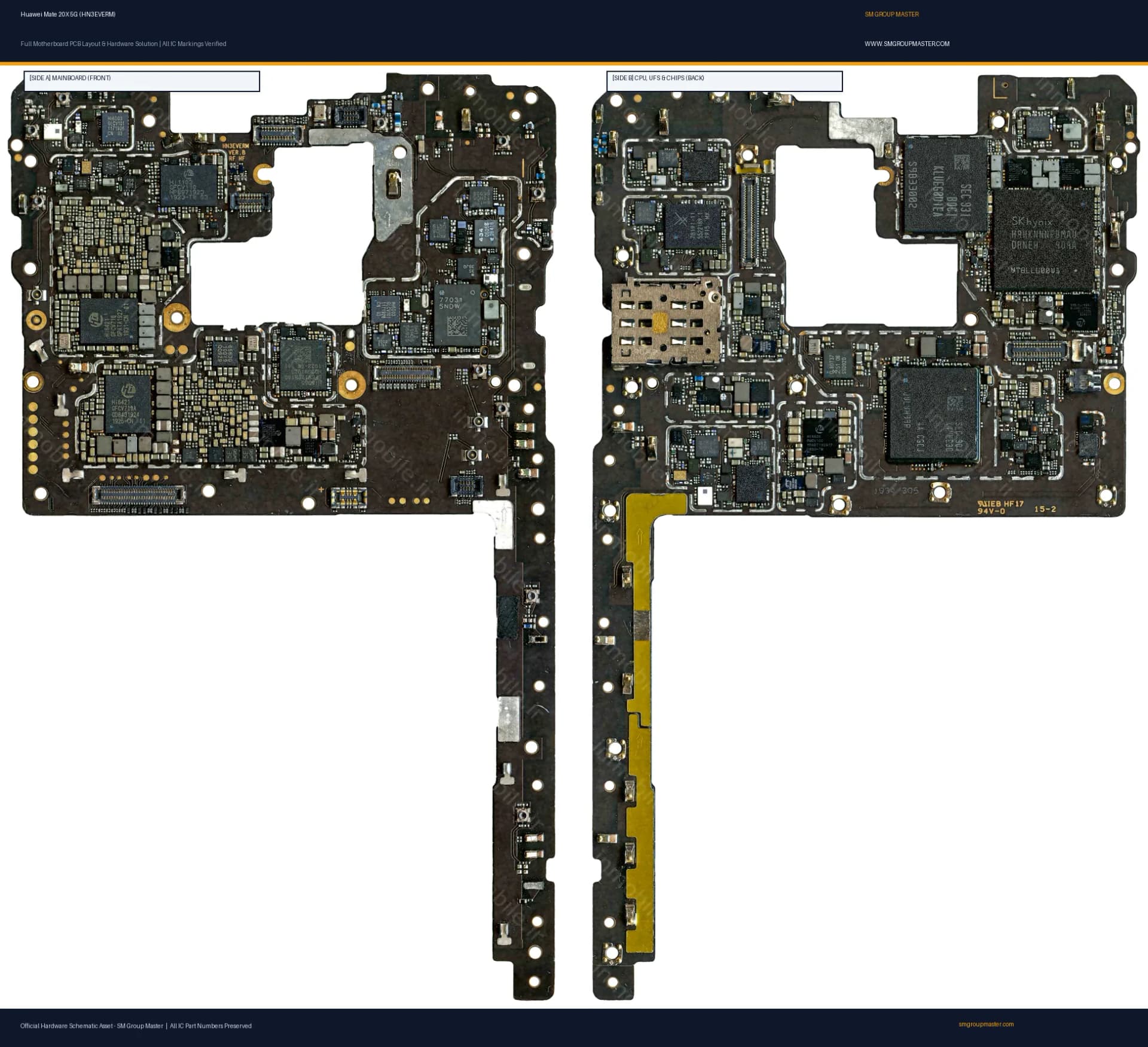 Preview image for Huawei Mate 20X 5G (HN3EVERM) Hardware Solution & Motherboard Layout