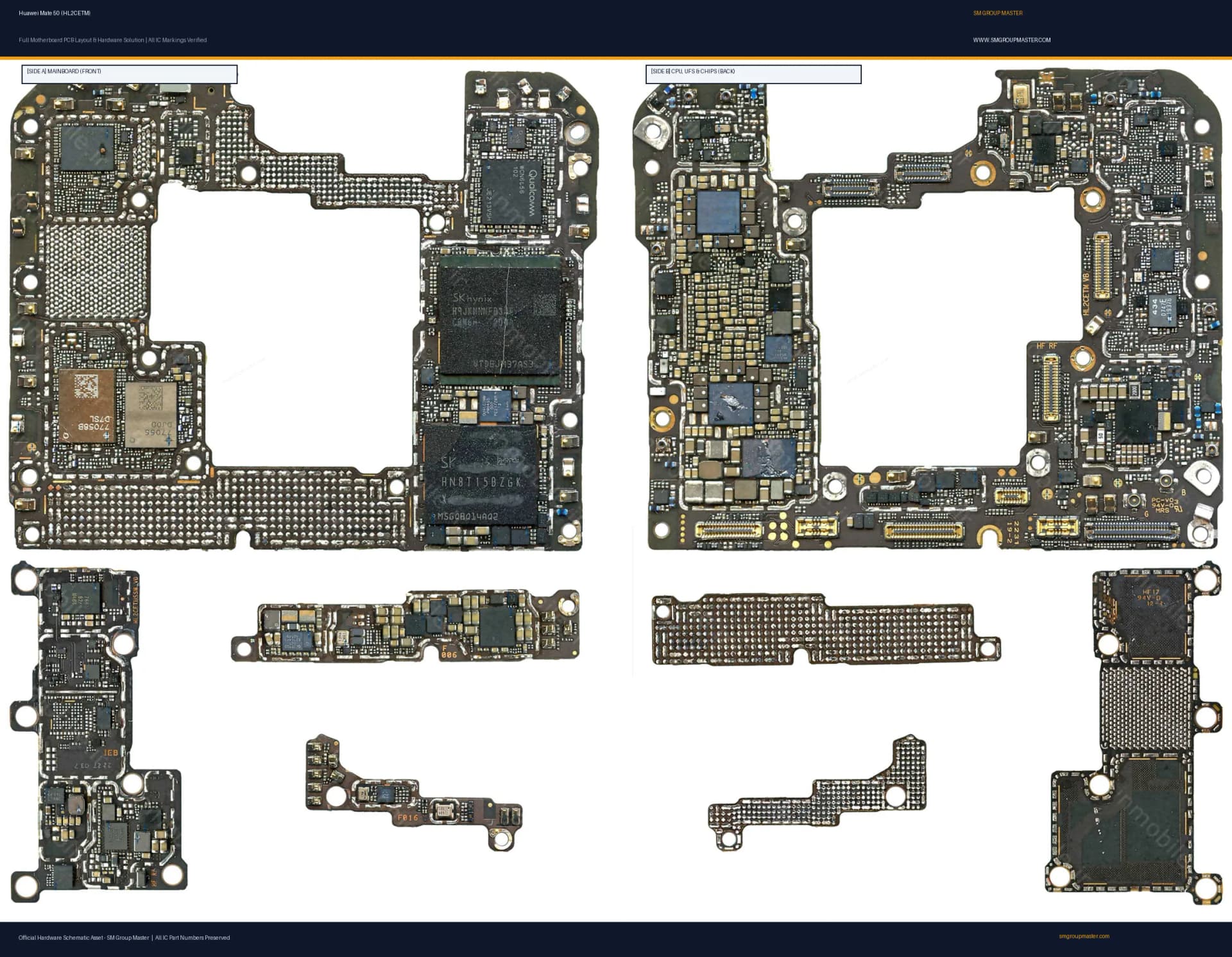 Preview image for Huawei Mate 50 (HL2CETM) Hardware Solution & Motherboard Layout