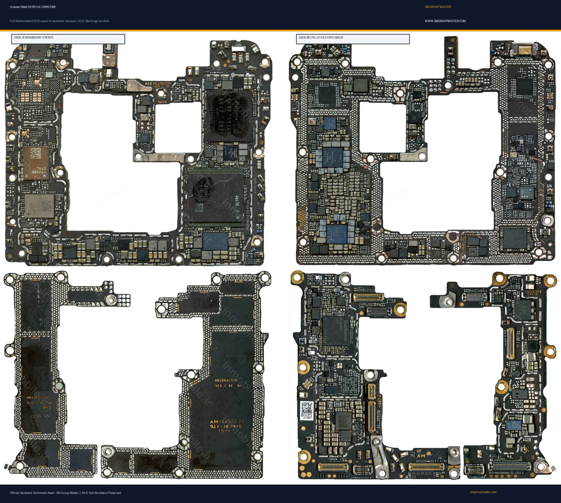 Preview image for Huawei Mate 50 RS (HL1DRACOM) Hardware Solution & Motherboard Layout