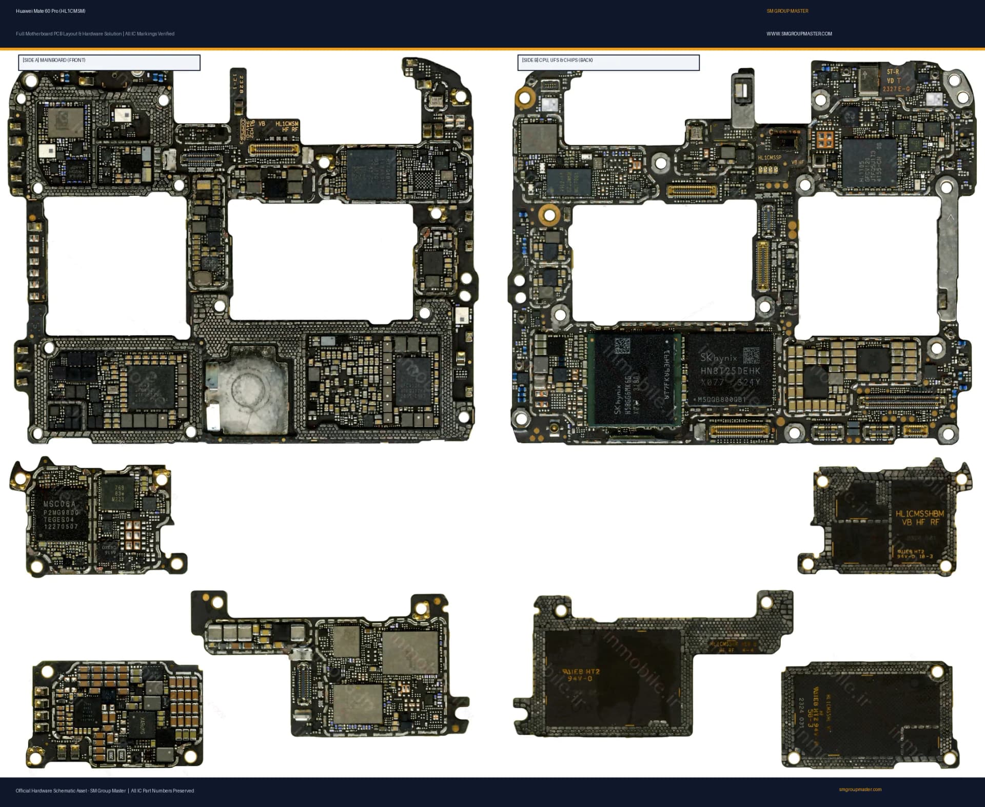 Preview image for Huawei Mate 60 Pro (HL1CMSM) Hardware Solution & Motherboard Layout