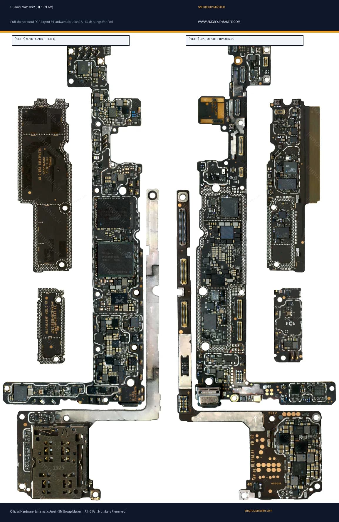 Preview image for Huawei Mate XS 2 (HL1PALAM) Hardware Solution & Motherboard Layout