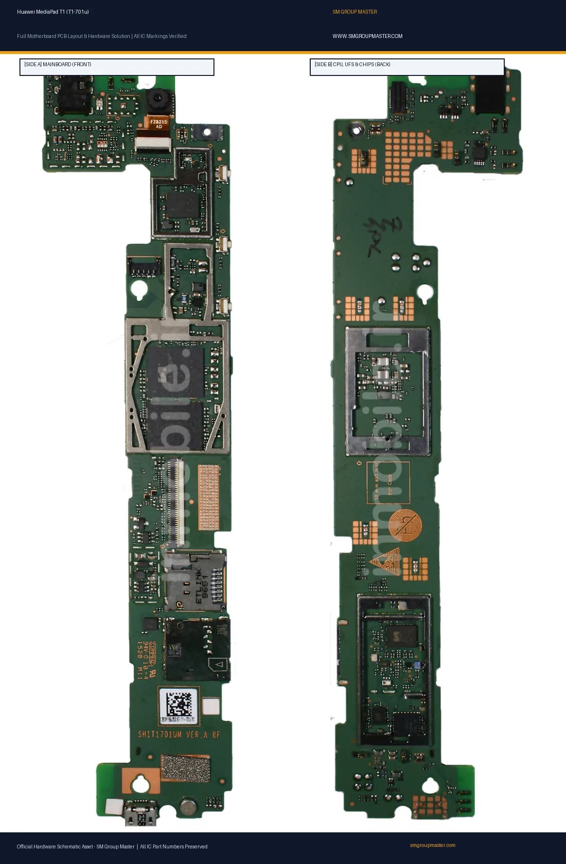 Preview image for Huawei MediaPad T1 (T1-701u) Hardware Solution & Motherboard Layout