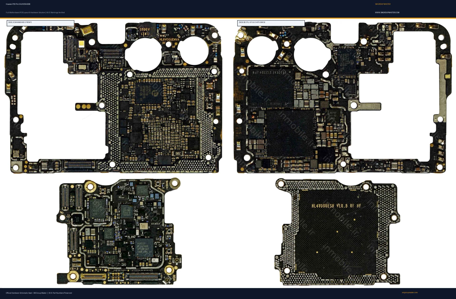 Preview image for Huawei P30 Pro (HL6VOGUEM) Hardware Solution & Motherboard Layout