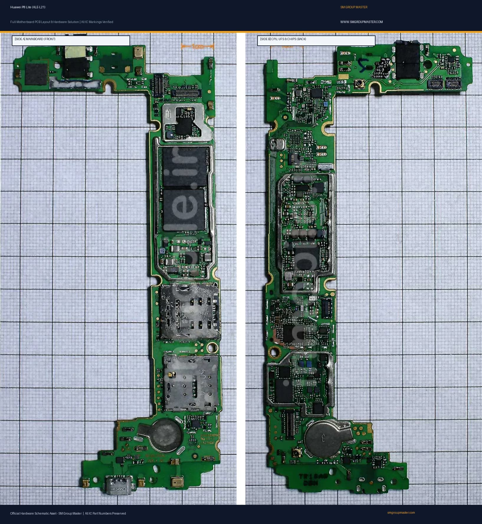 Preview image for Huawei P8 Lite (ALE-L21) Hardware Solution & Motherboard Layout