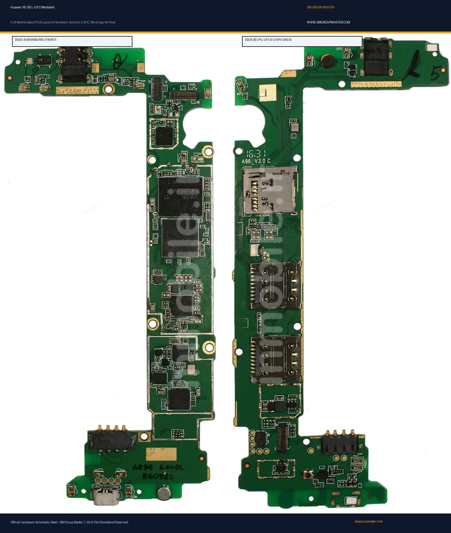 Preview image for Huawei Y6 (SCL-U31) Mediatek Hardware Solution & Motherboard Layout
