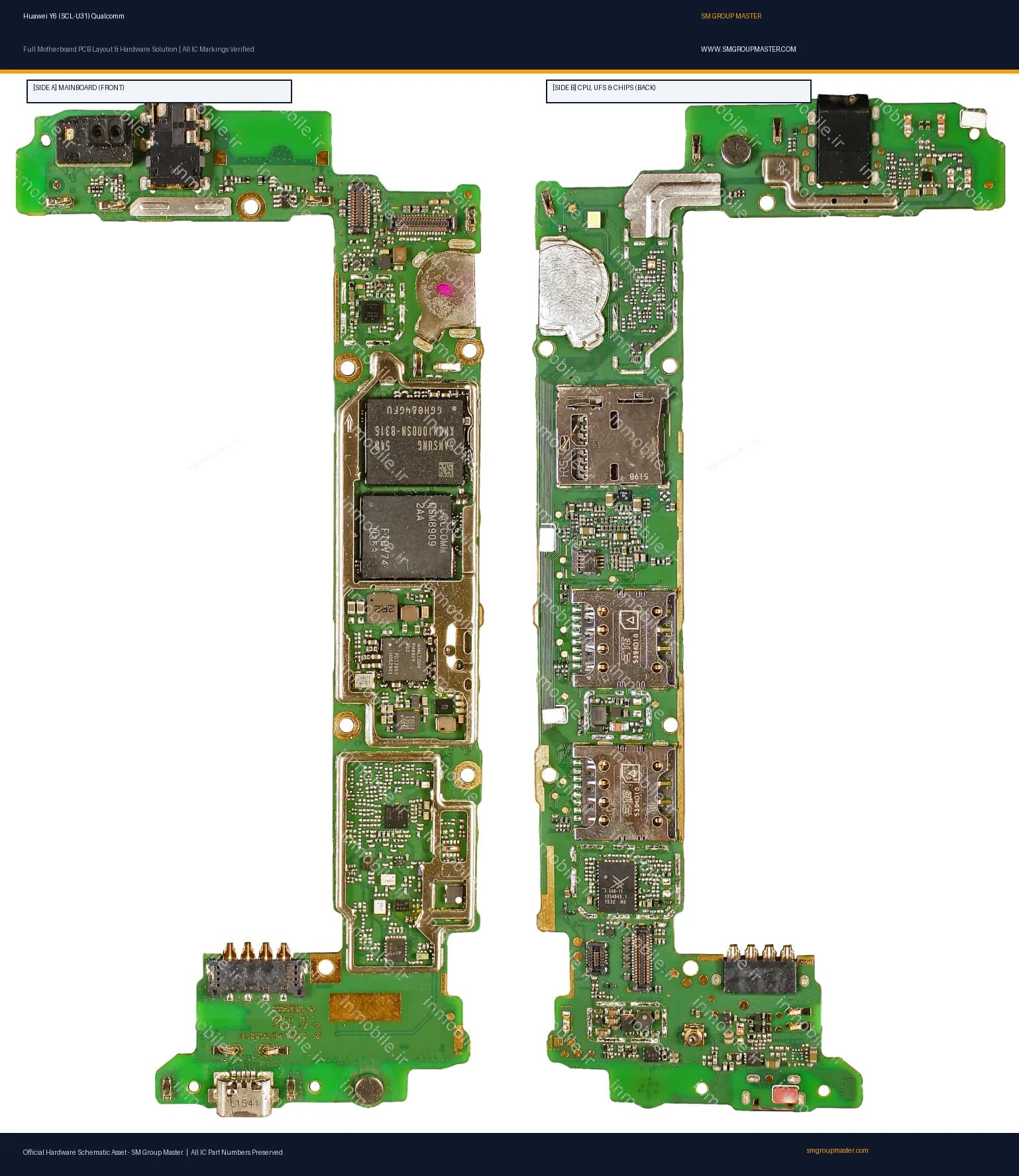 Preview image for Huawei Y6 (SCL-U31) Qualcomm Hardware Solution & Motherboard Layout