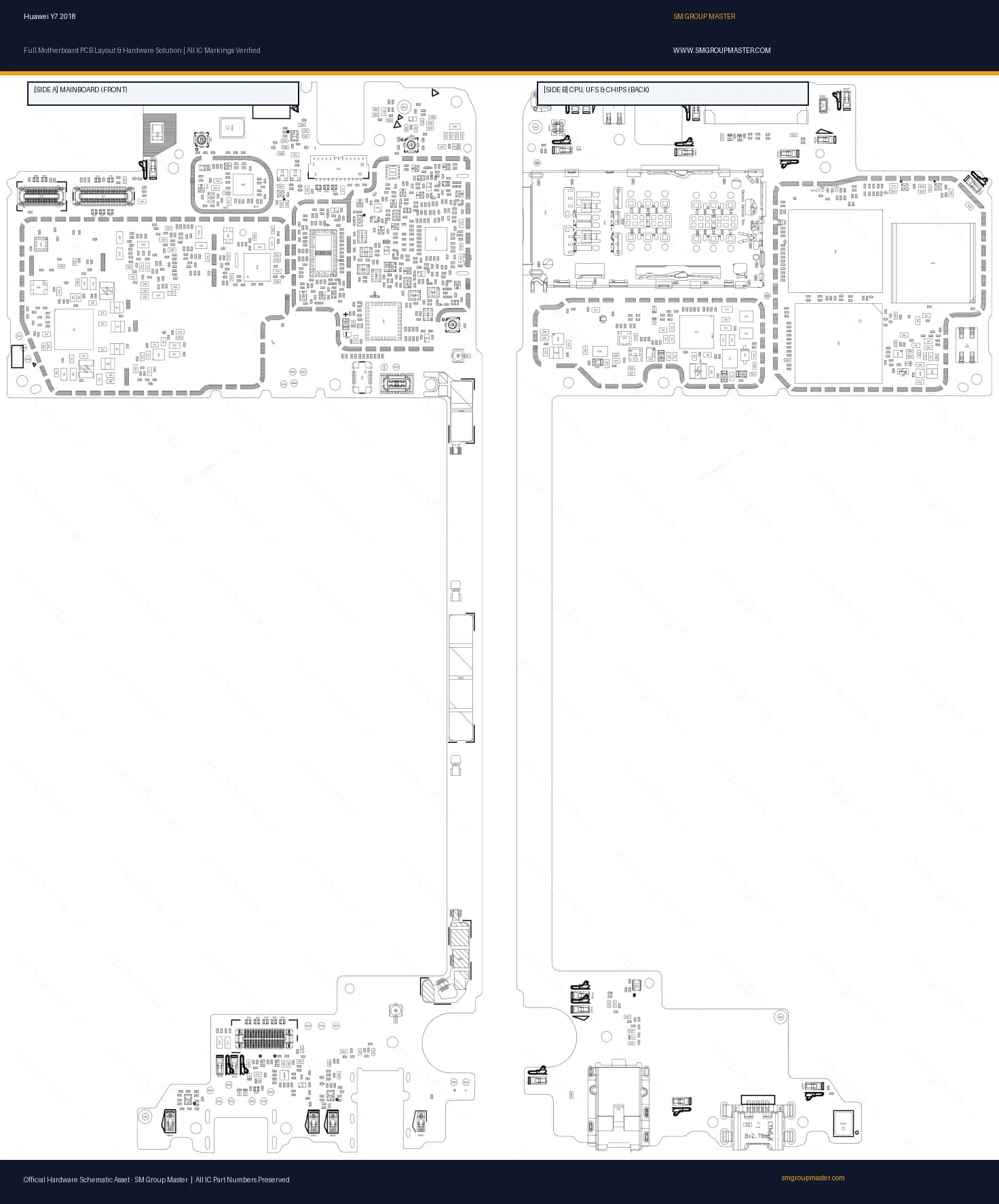 Preview image for Huawei Y7 2018 Hardware Solution & Motherboard Layout