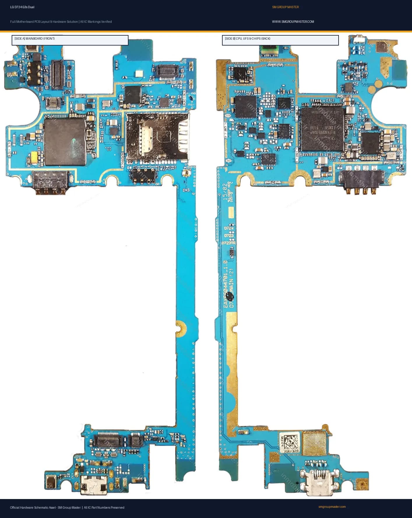 Preview image for LG D724 G3s Dual Hardware Solution & Motherboard Layout