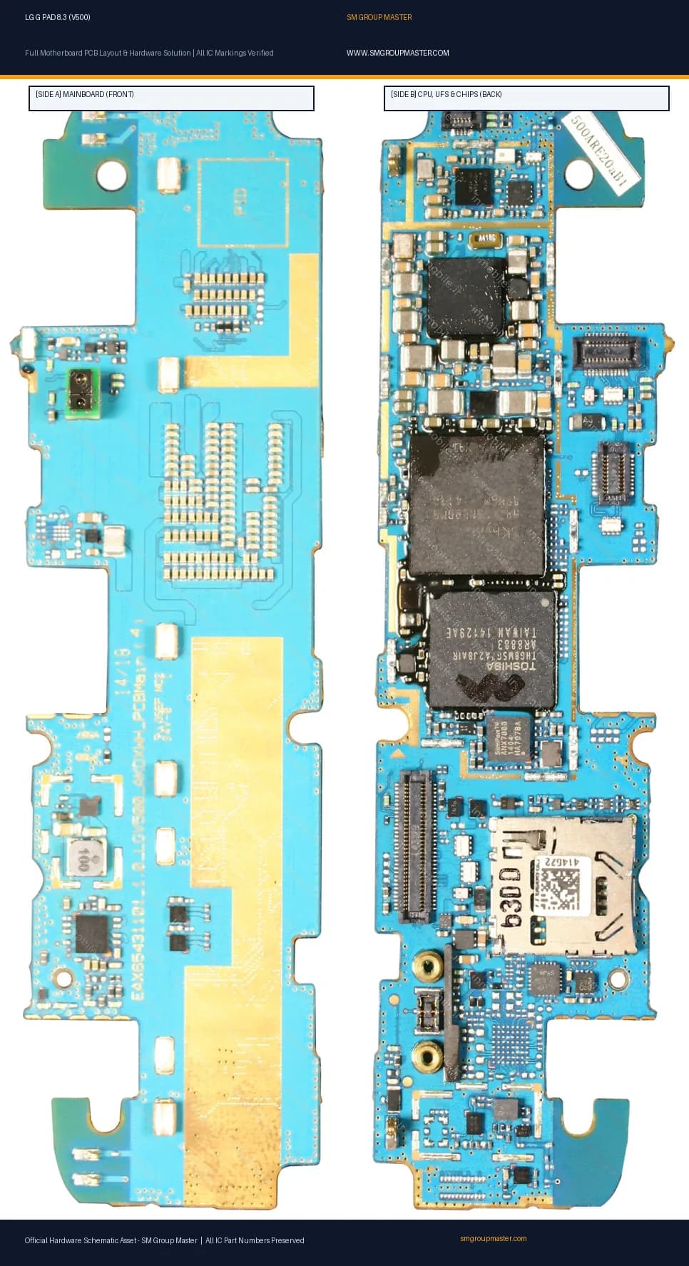 Preview image for LG G PAD 8.3 (V500) Hardware Solution & Motherboard Layout