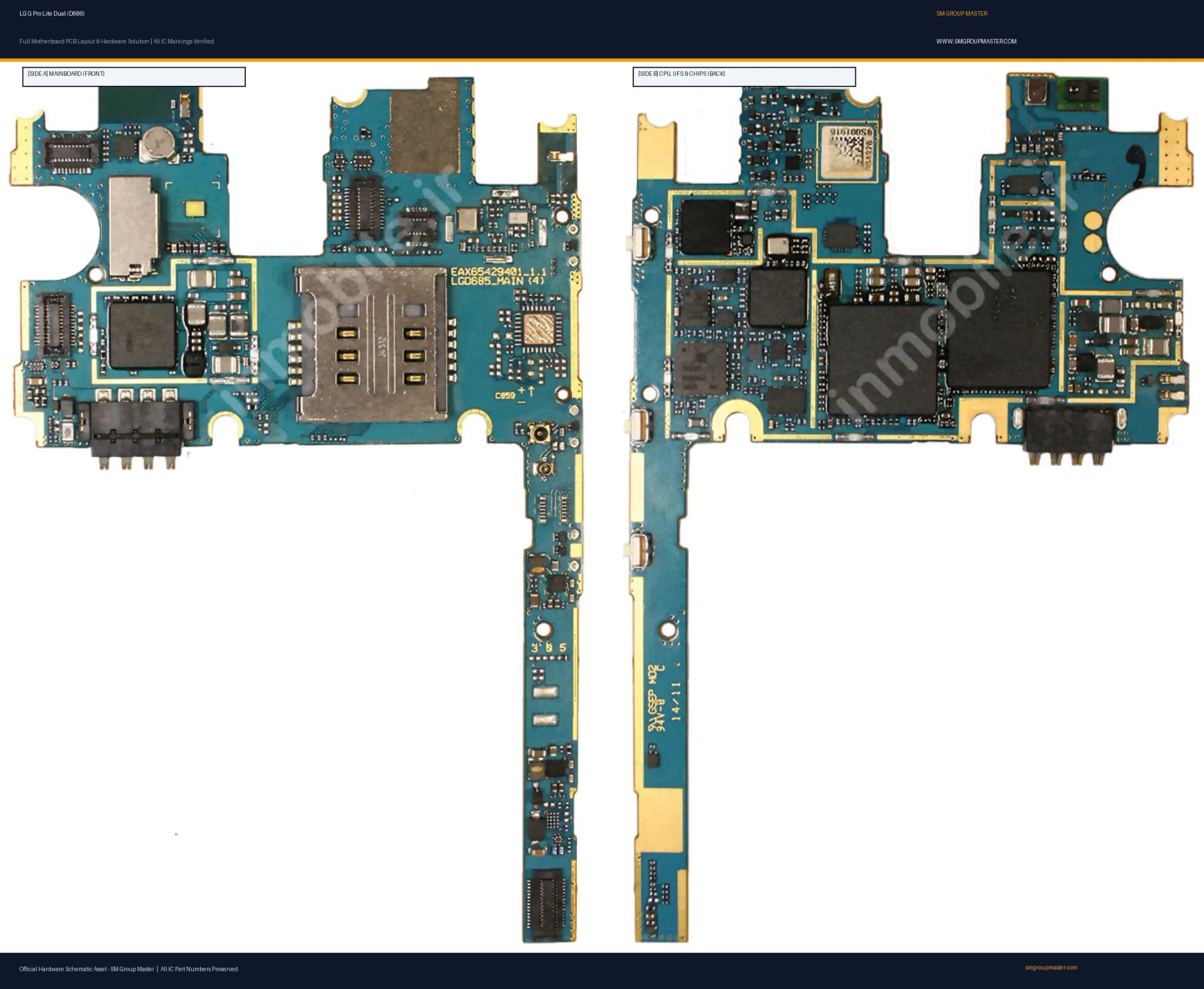 Preview image for LG G Pro Lite Dual (D686) Hardware Solution & Motherboard Layout