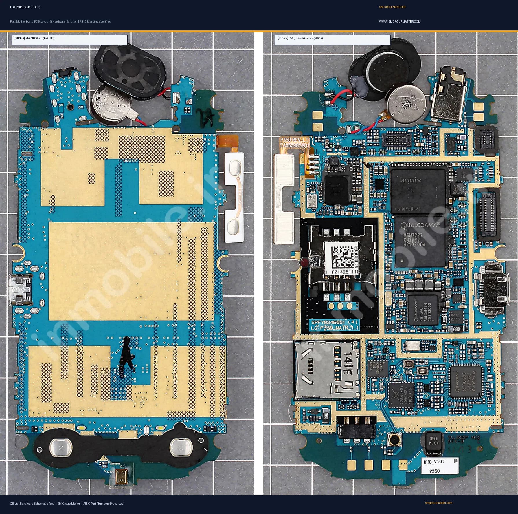Preview image for LG Optimus Me (P350) Hardware Solution & Motherboard Layout
