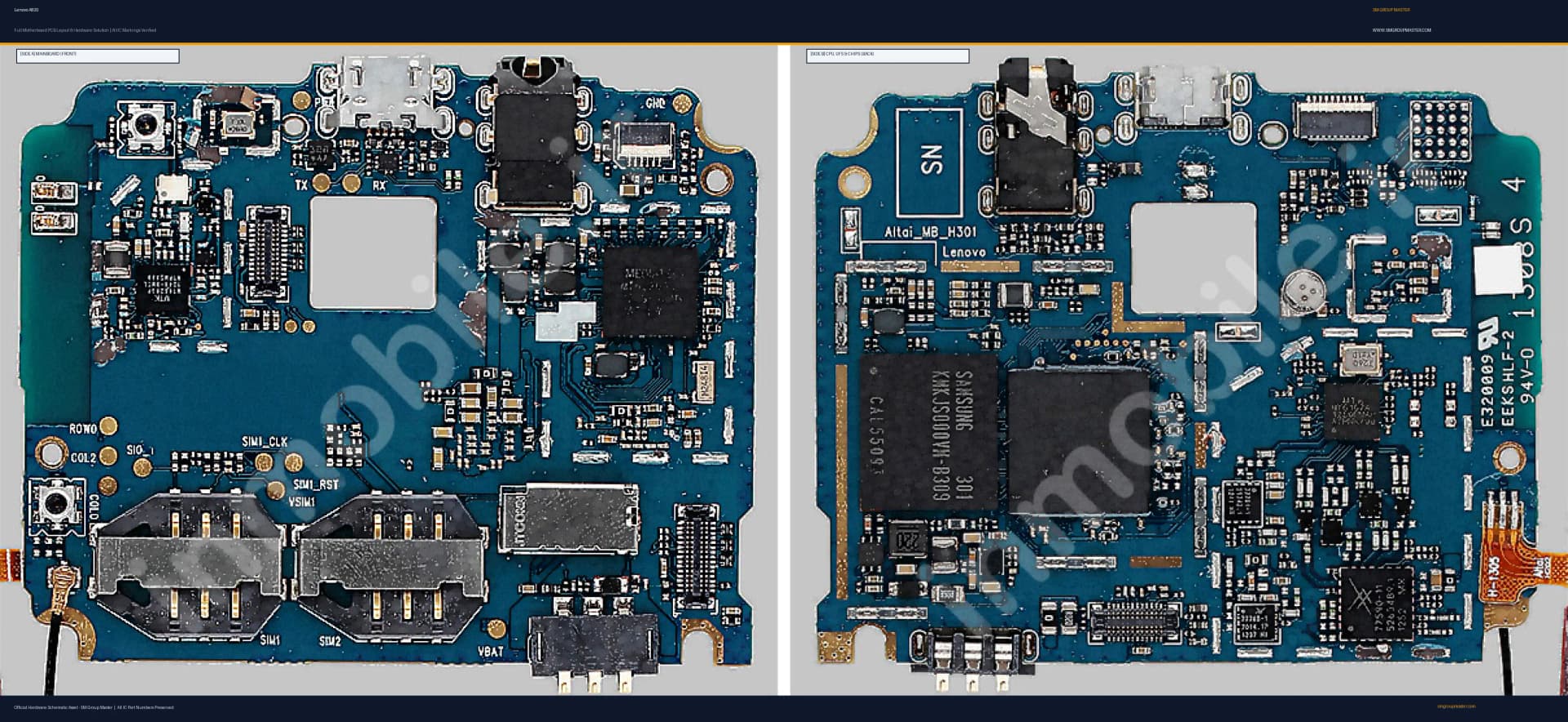Preview image for Lenovo A820 Hardware Solution & Motherboard Layout