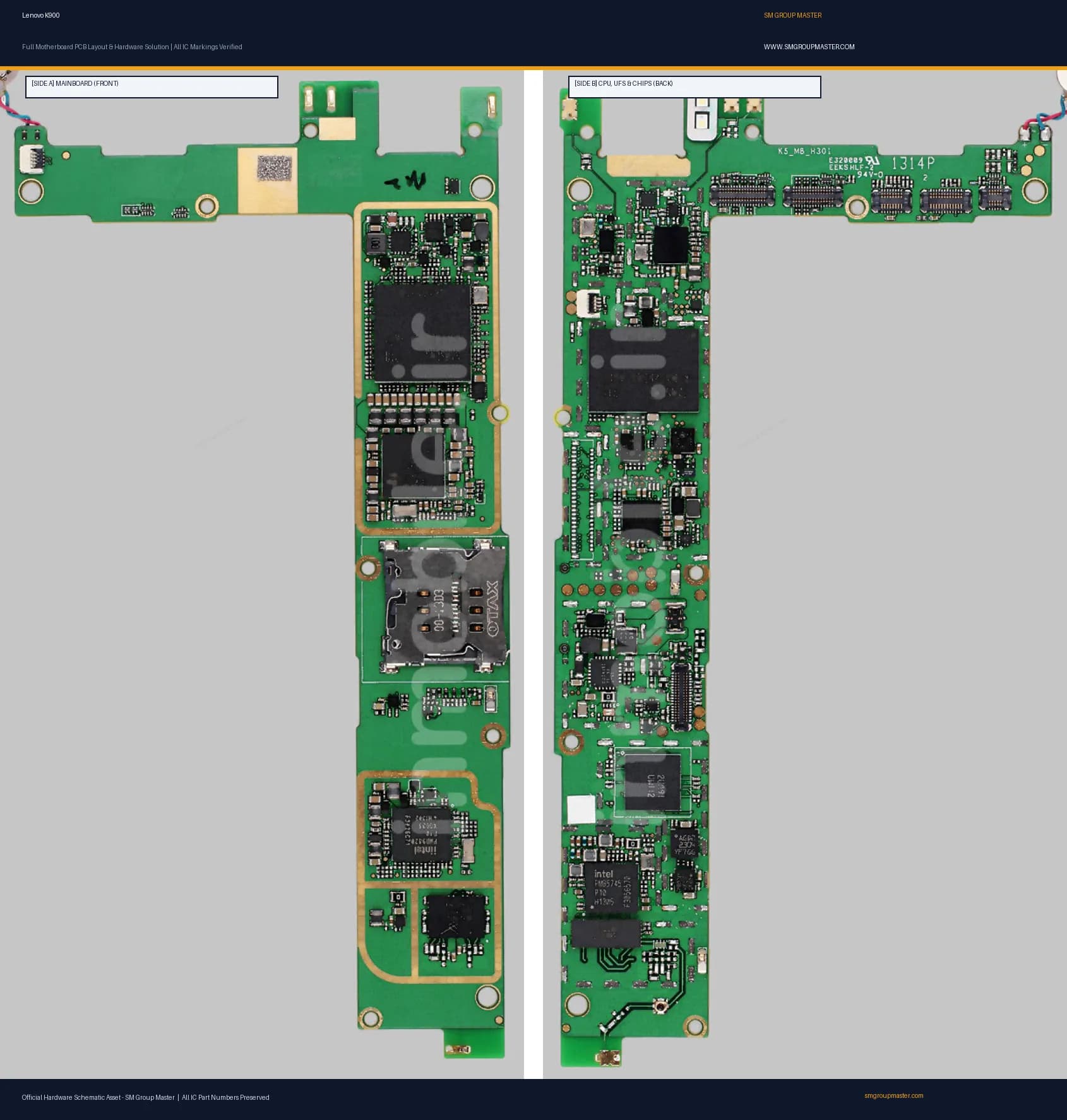 Preview image for Lenovo K900 Hardware Solution & Motherboard Layout