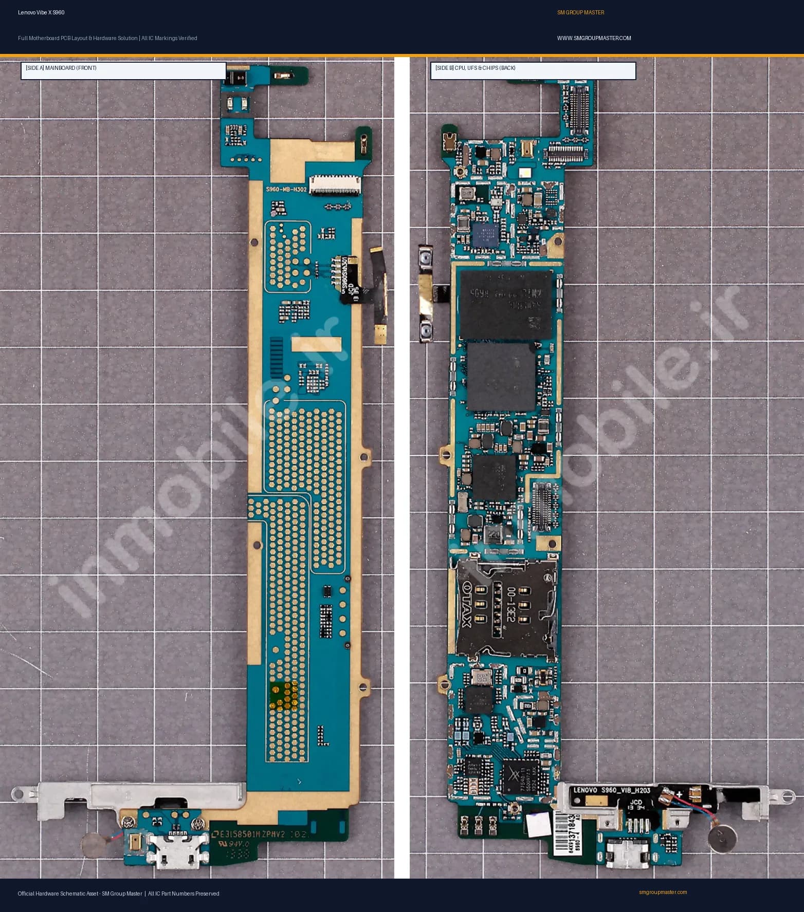 Preview image for Lenovo Vibe X S960 Hardware Solution & Motherboard Layout