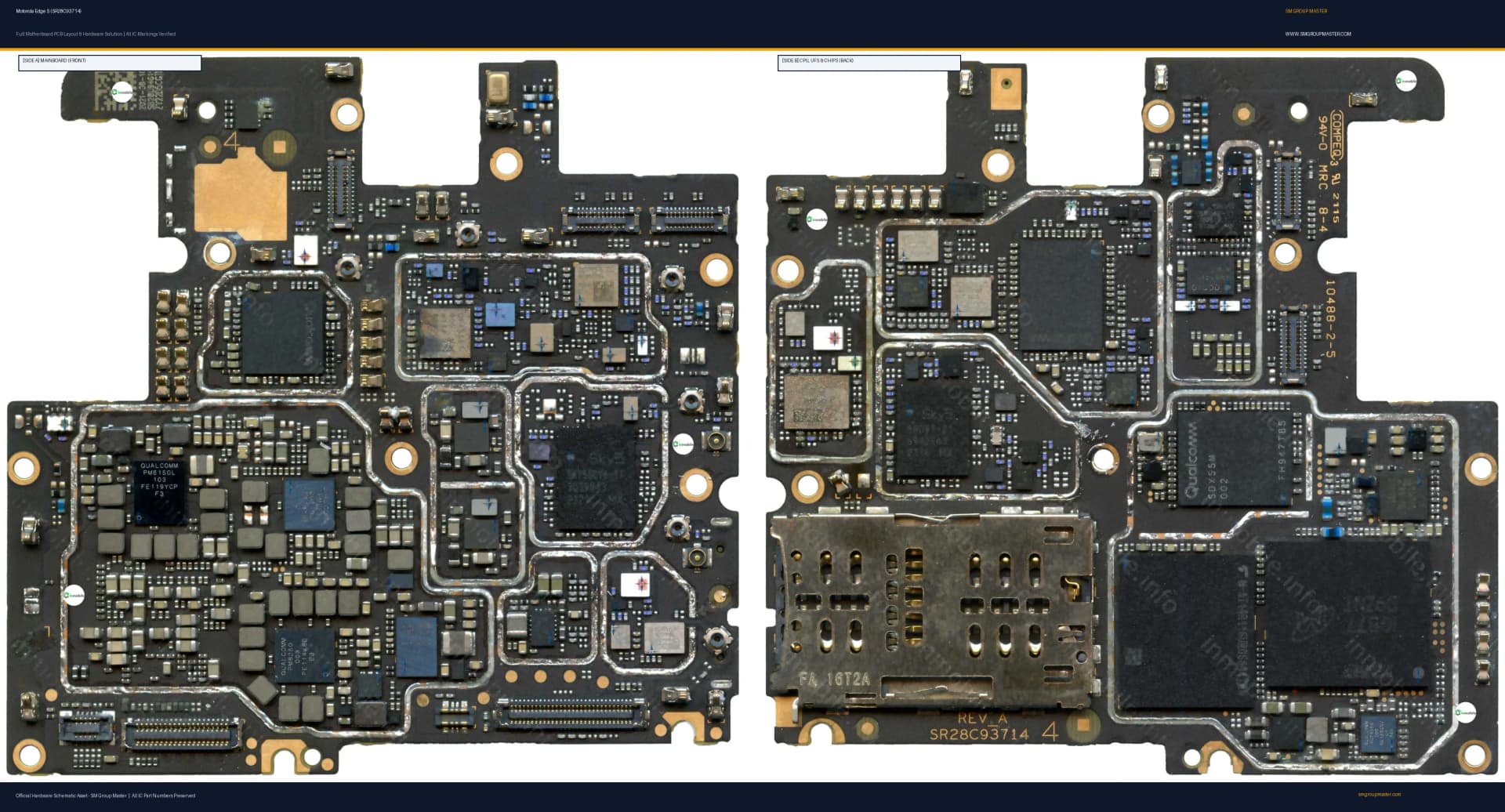 Preview image for Motorola Edge S (SR28C93714) Hardware Solution & Motherboard Layout