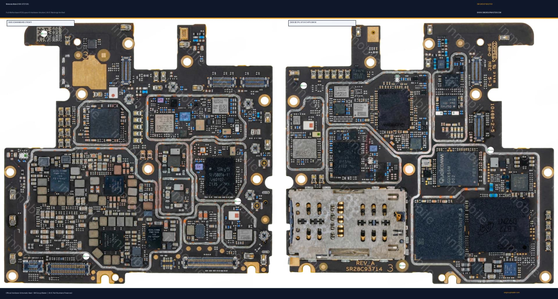 Preview image for Motorola Moto G100 (XT2125) Hardware Solution & Motherboard Layout