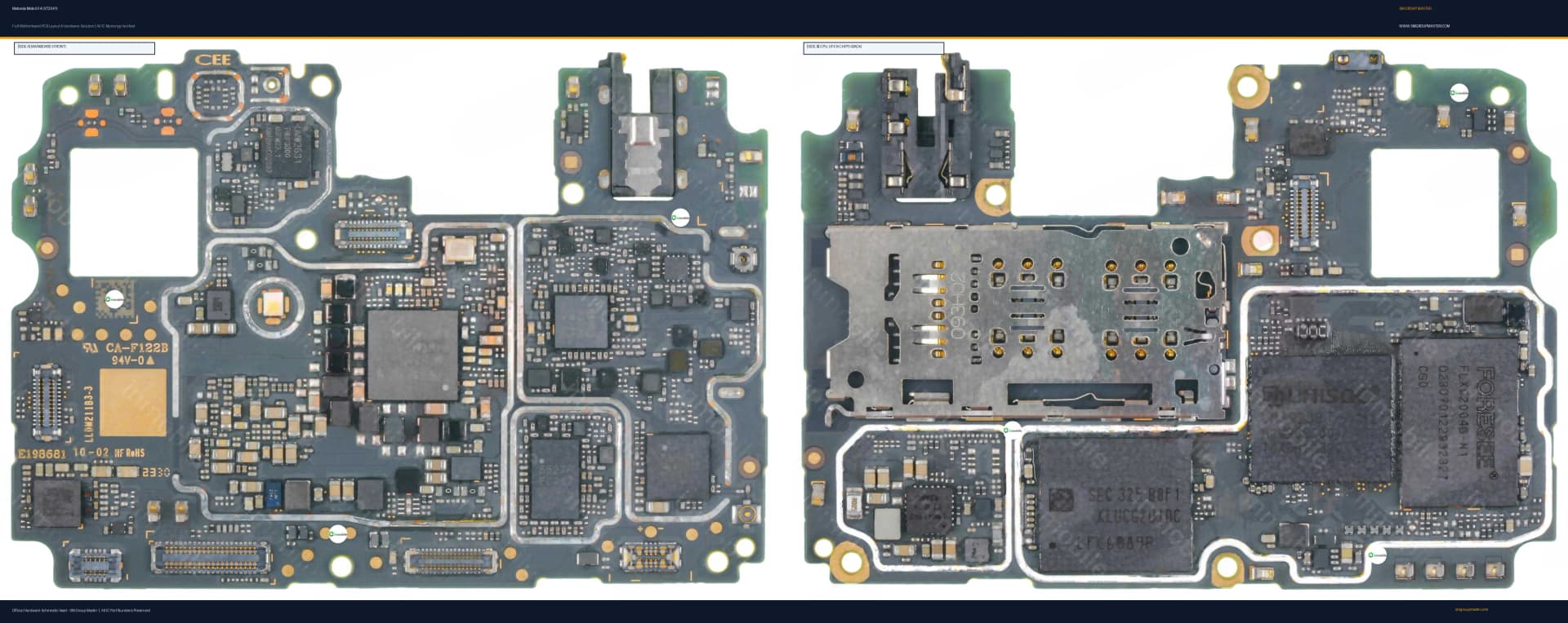 Preview image for Motorola Moto G14 (XT2341) Hardware Solution & Motherboard Layout