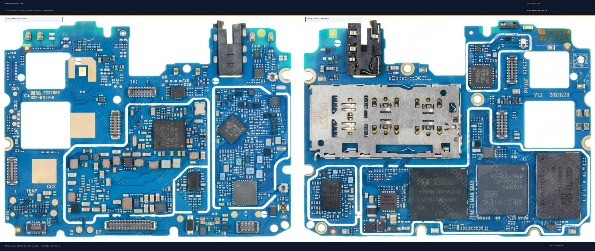 Preview image for Motorola Moto G22 (XT2231) Hardware Solution & Motherboard Layout