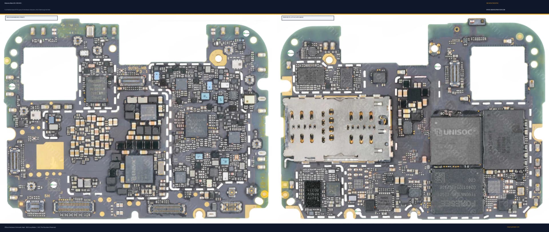 Preview image for Motorola Moto G35 (XR2433) Hardware Solution & Motherboard Layout