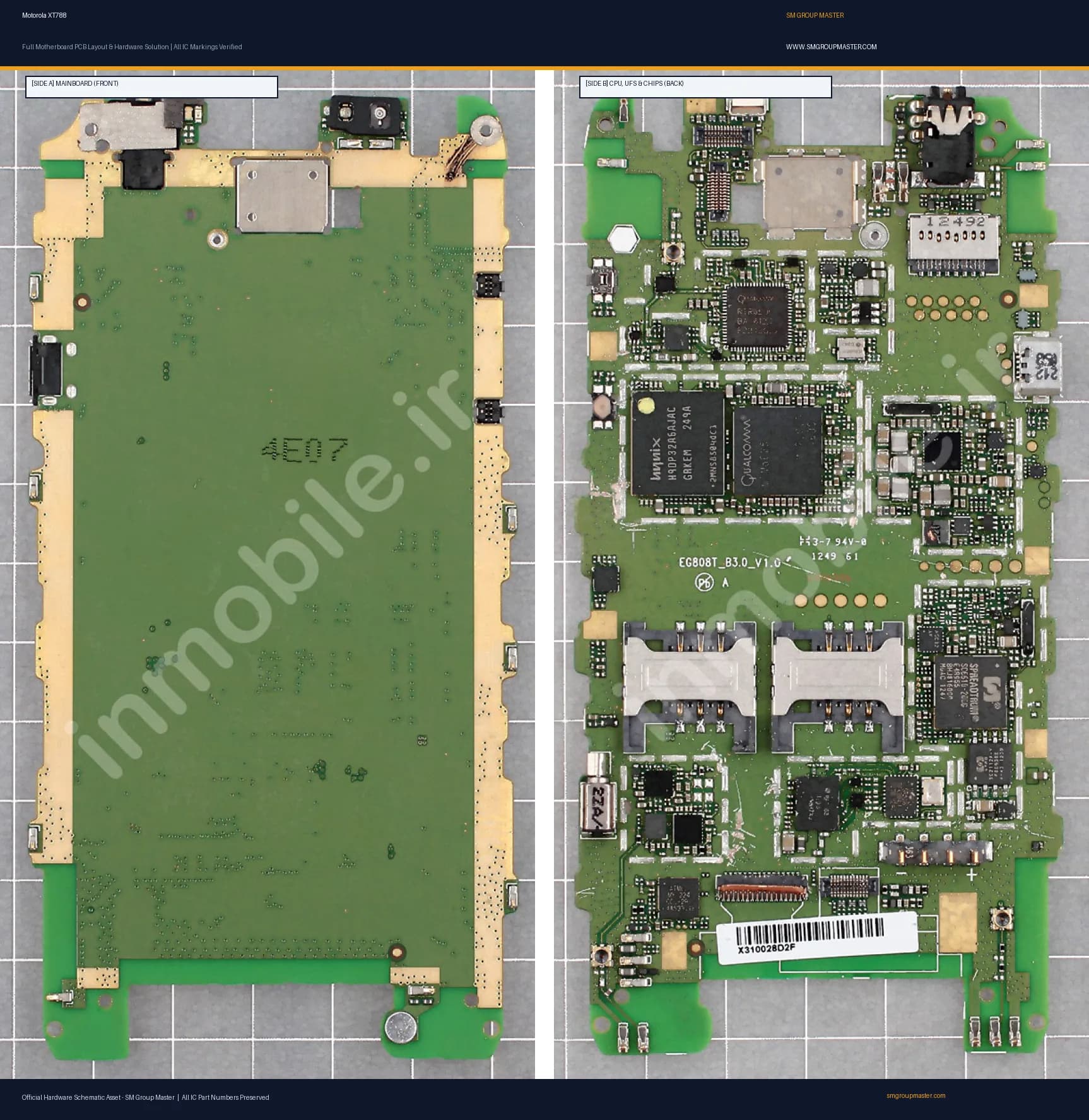 Preview image for Motorola XT788 Hardware Solution & Motherboard Layout