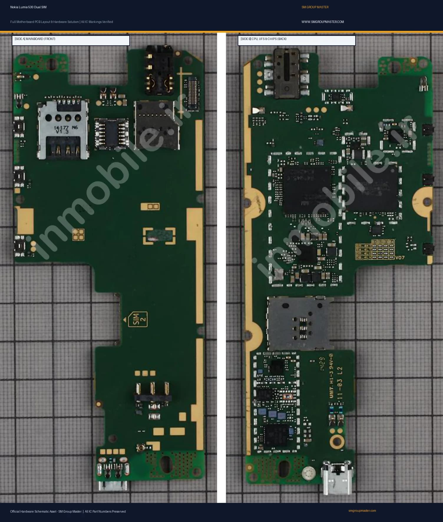 Preview image for Nokia Lumia 530 Dual SIM Hardware Solution & Motherboard Layout