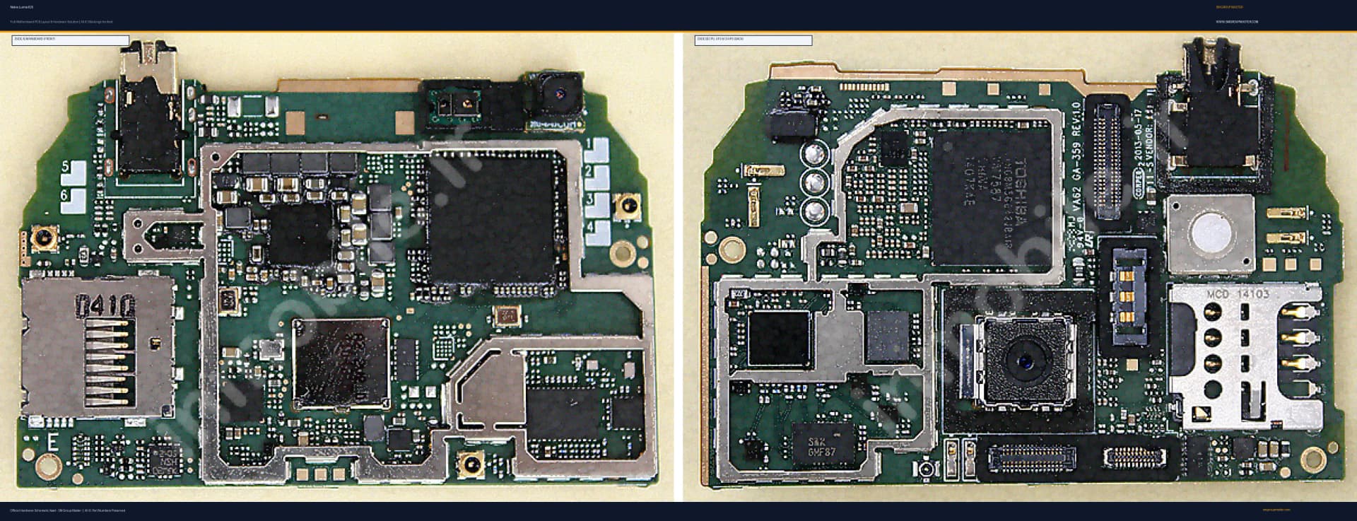 Preview image for Nokia Lumia 625 Hardware Solution & Motherboard Layout