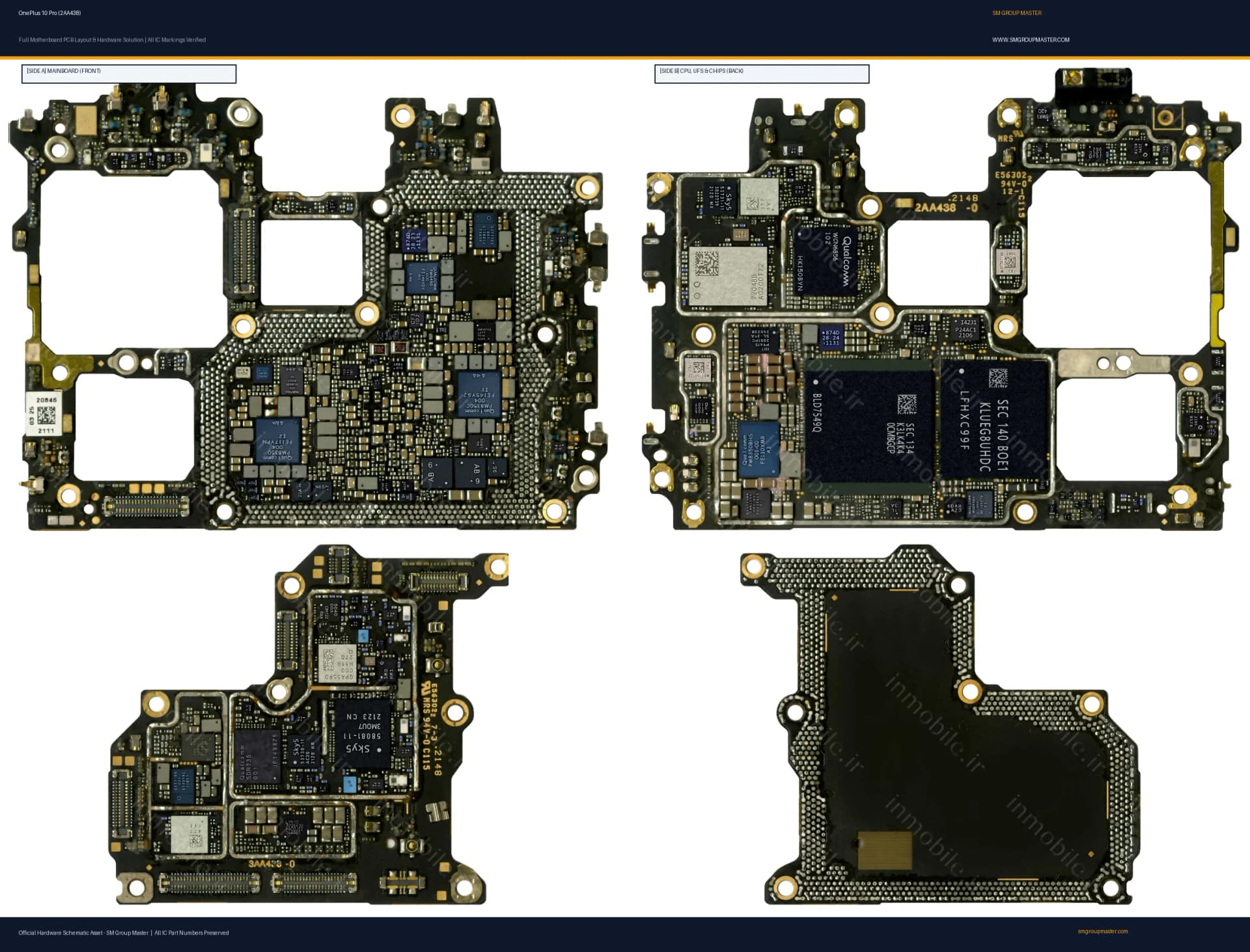 Preview image for OnePlus 10 Pro (2AA438) Hardware Solution & Motherboard Layout