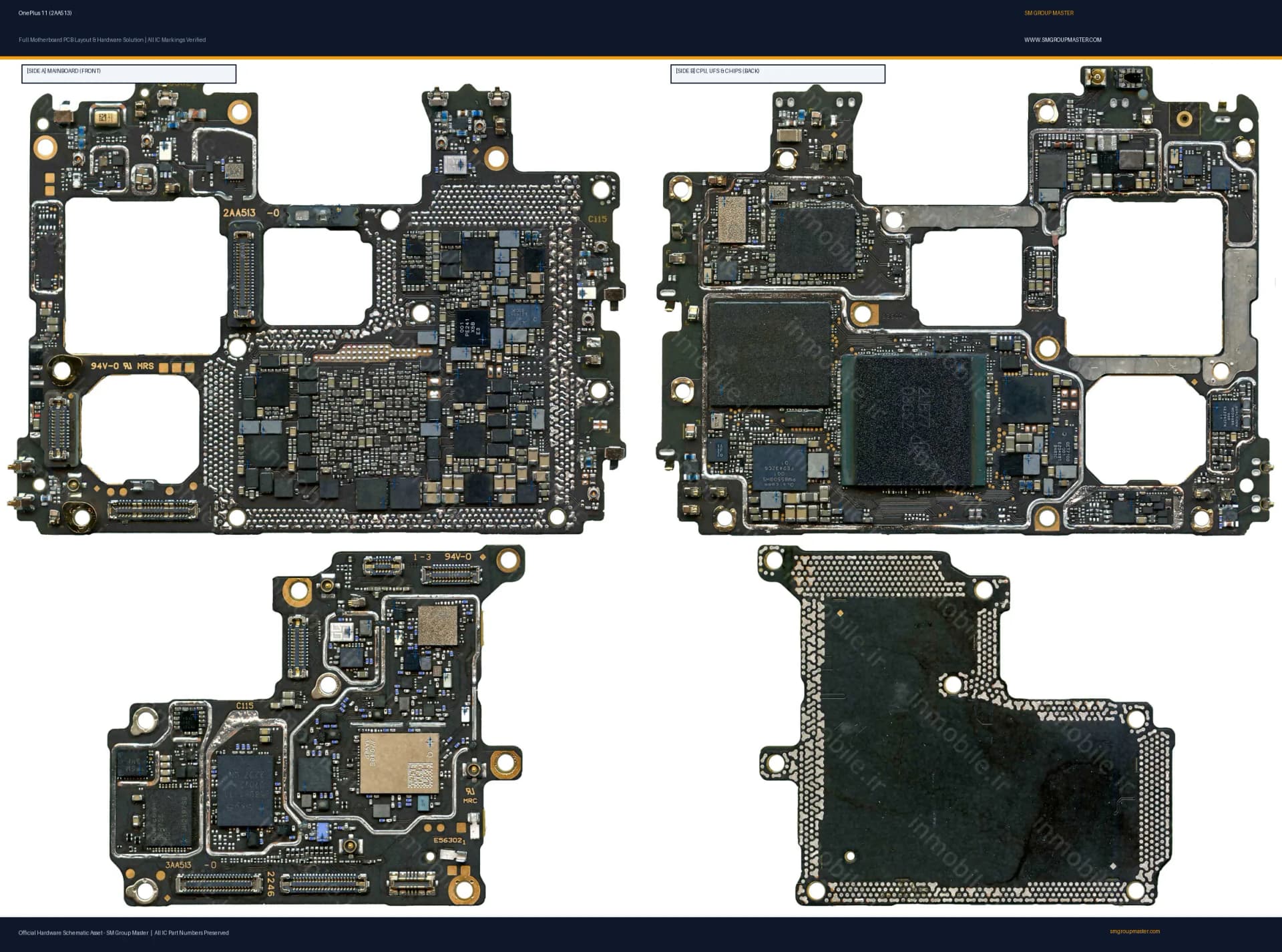 Preview image for OnePlus 11 (2AA513) Hardware Solution & Motherboard Layout