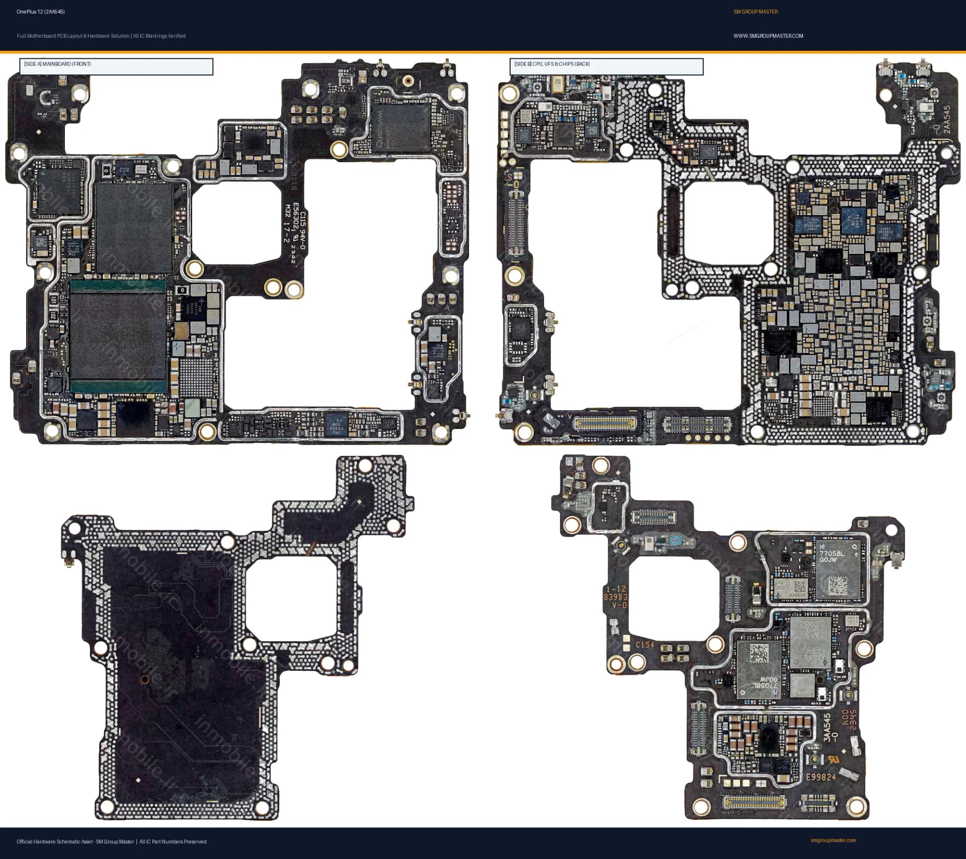 Preview image for OnePlus 12 (2AA545) Hardware Solution & Motherboard Layout