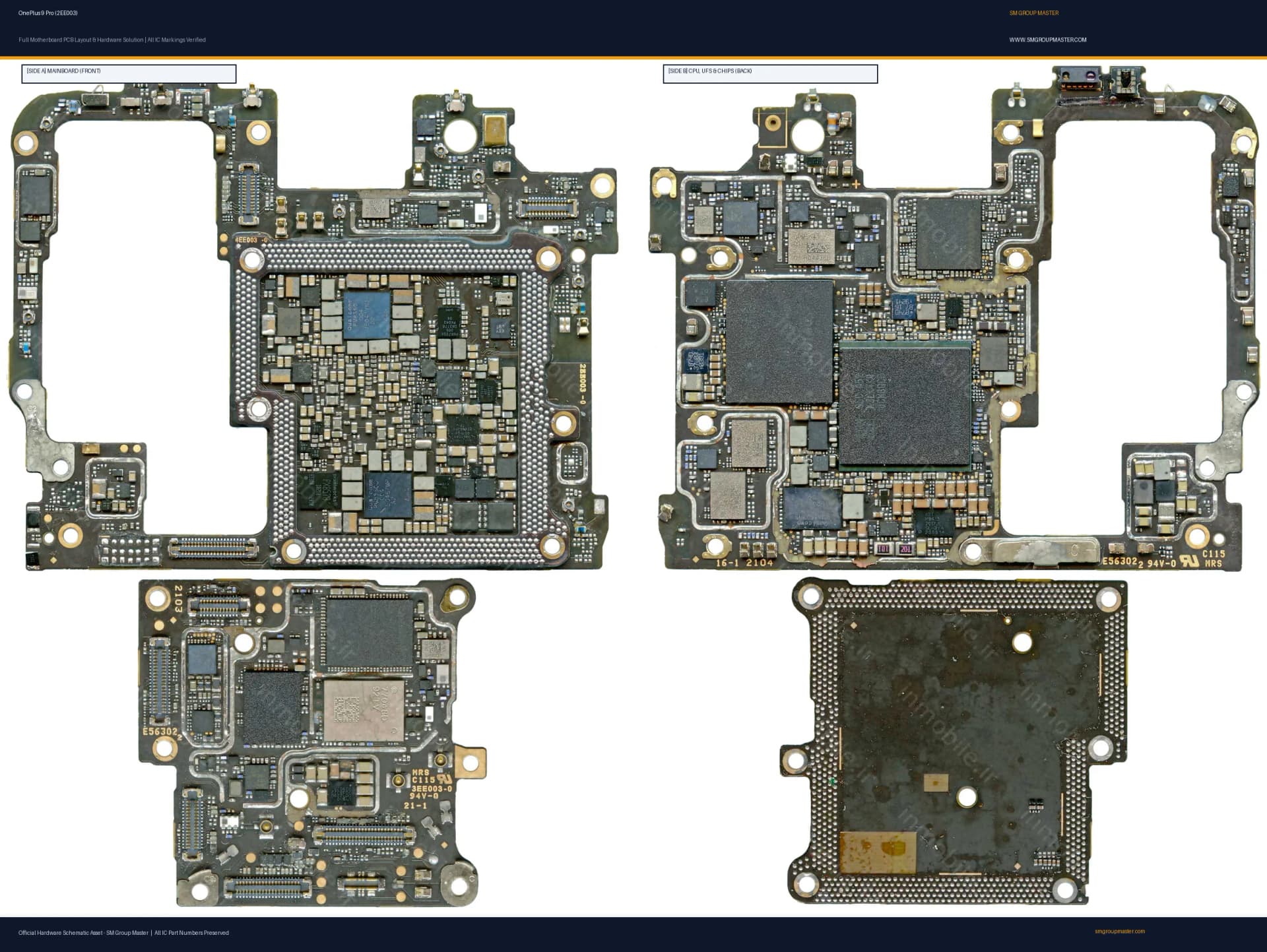 Preview image for OnePlus 9 Pro (2EE003) Hardware Solution & Motherboard Layout