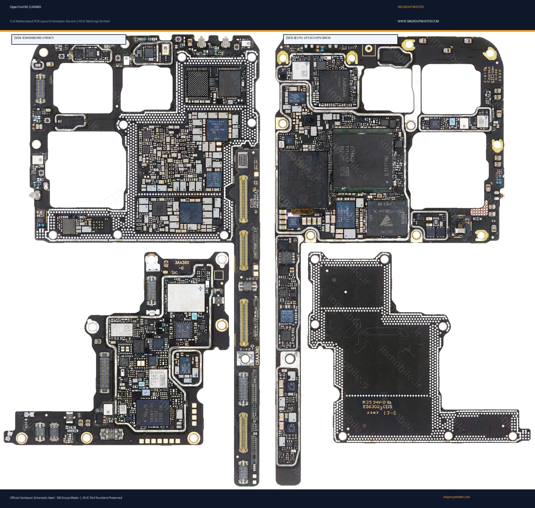 Preview image for Oppo Find N2 (2AA380) Hardware Solution & Motherboard Layout