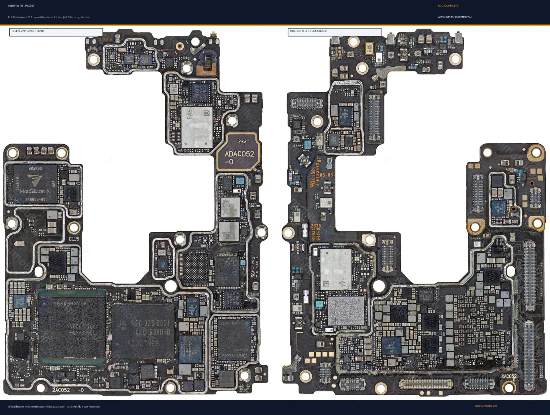 Preview image for Oppo Find N3 (2AC052) Hardware Solution & Motherboard Layout