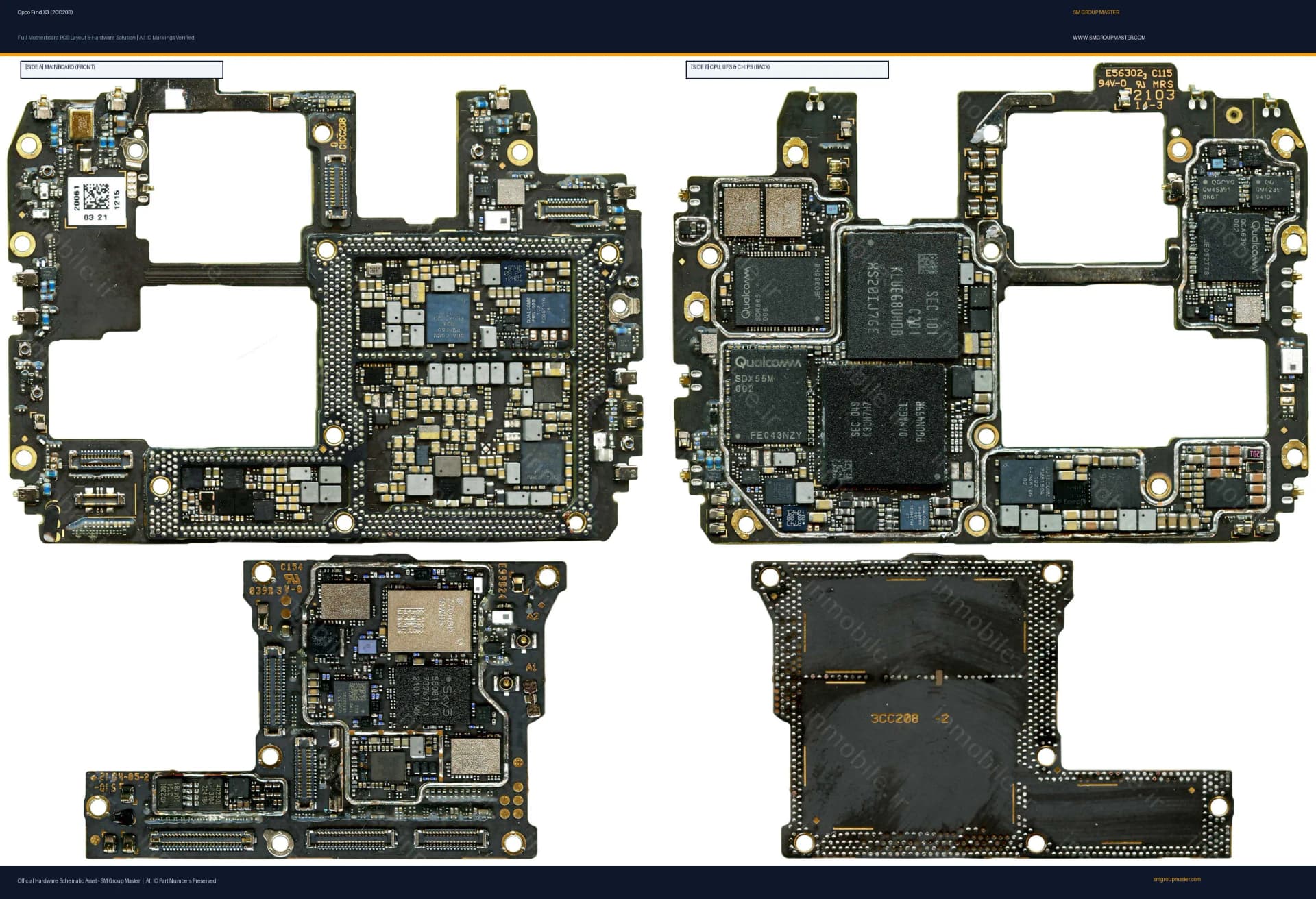 Preview image for Oppo Find X3 (2CC208) Hardware Solution & Motherboard Layout