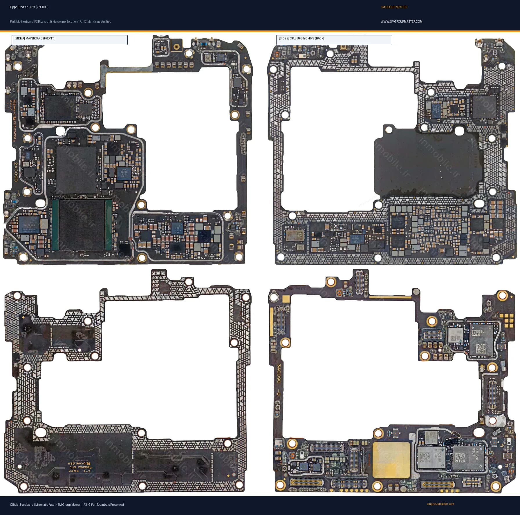 Preview image for Oppo Find X7 Ultra (2AC090) Hardware Solution & Motherboard Layout